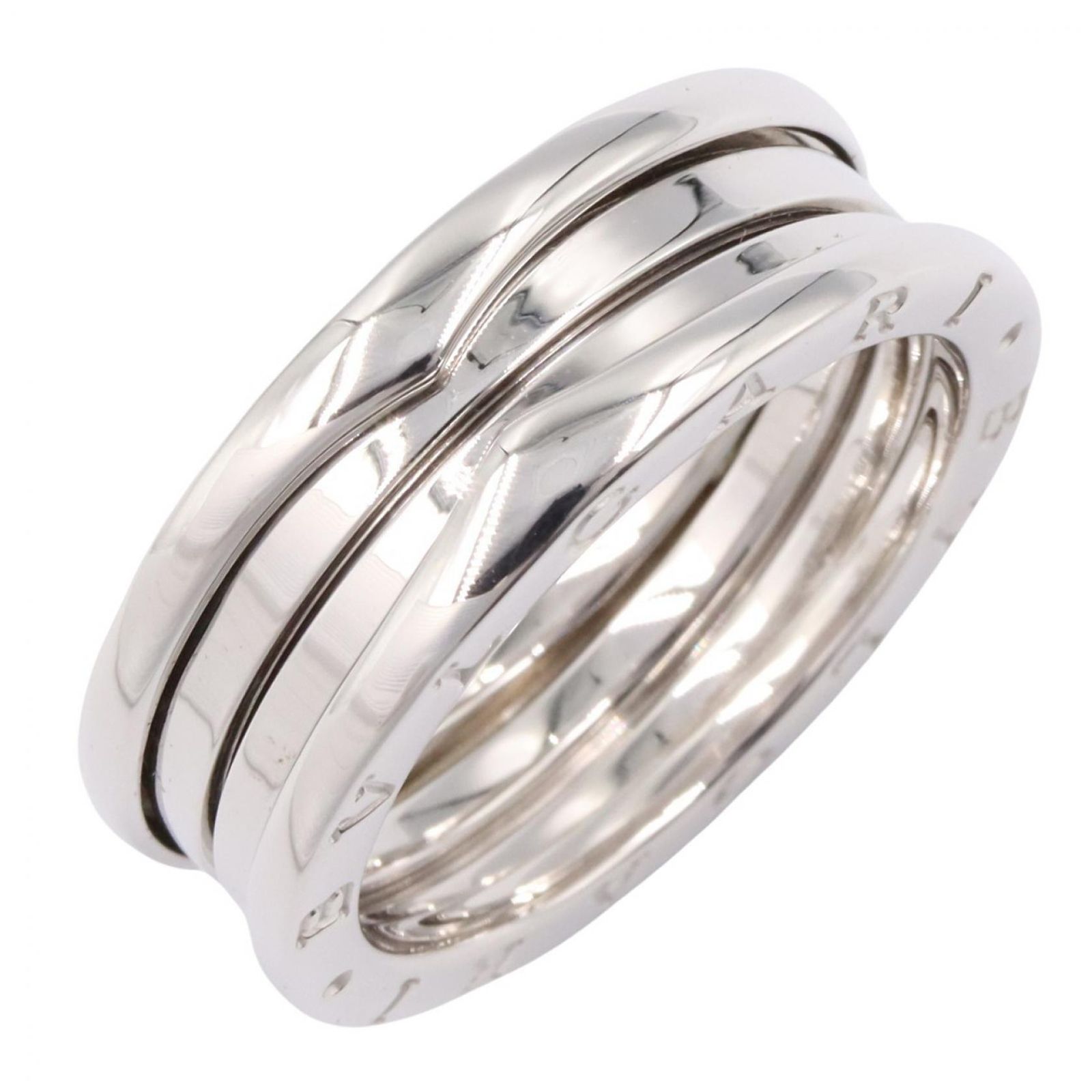 ブルガリ BVLGARI リング・指輪 B-zero1 ビーゼロワン リング 3バンド 346583 K18WG（ホワイトゴールド） B-zero1 リング 3バンド ユニセックス Used A