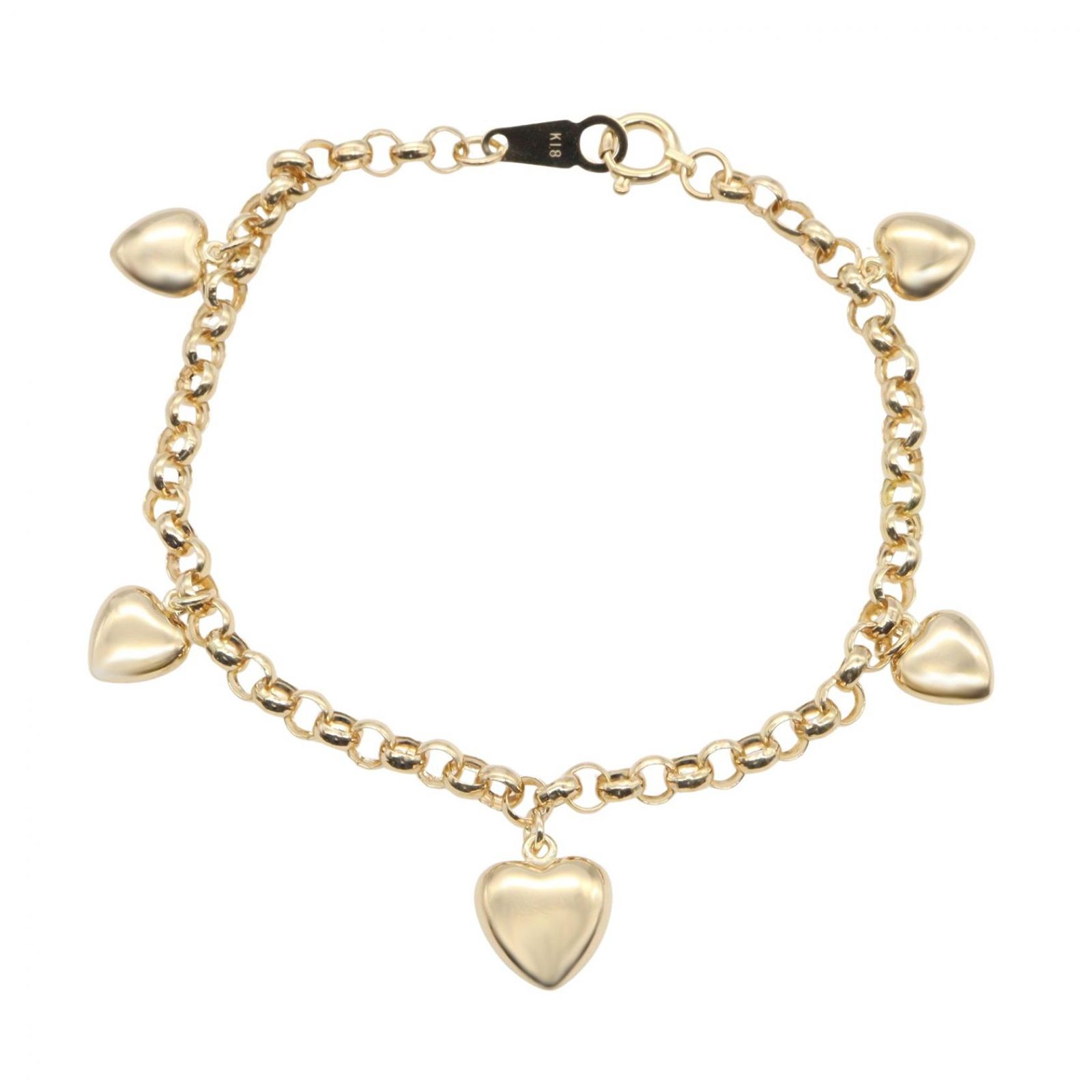 ジュエリー JEWELRY ブレスレット ブレスレット K18 4.8g 腕回り15㎝ K18(イエローゴールド) ブレスレット レディース Used A