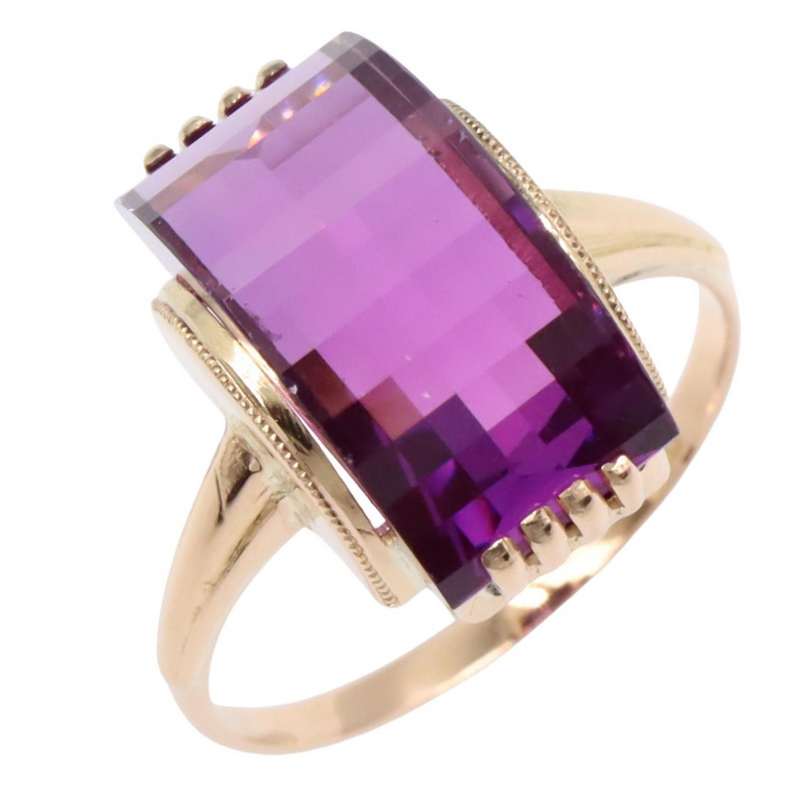 ジュエリー JEWELRY リング・指輪 アメジスト リング ｱﾒｼﾞｽﾄ 3.7g #11.5 K18（イエローゴールド） リング レディース Used A