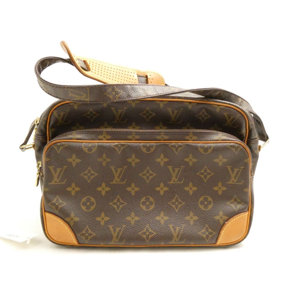 難有 LOUIS VUITTON ルイヴィトン モノグラム ナイル M45244 ショルダーバッグ コーティングキャンバス 斜め掛け クロスボディ 鞄 ヴィンテージ AU4397W1