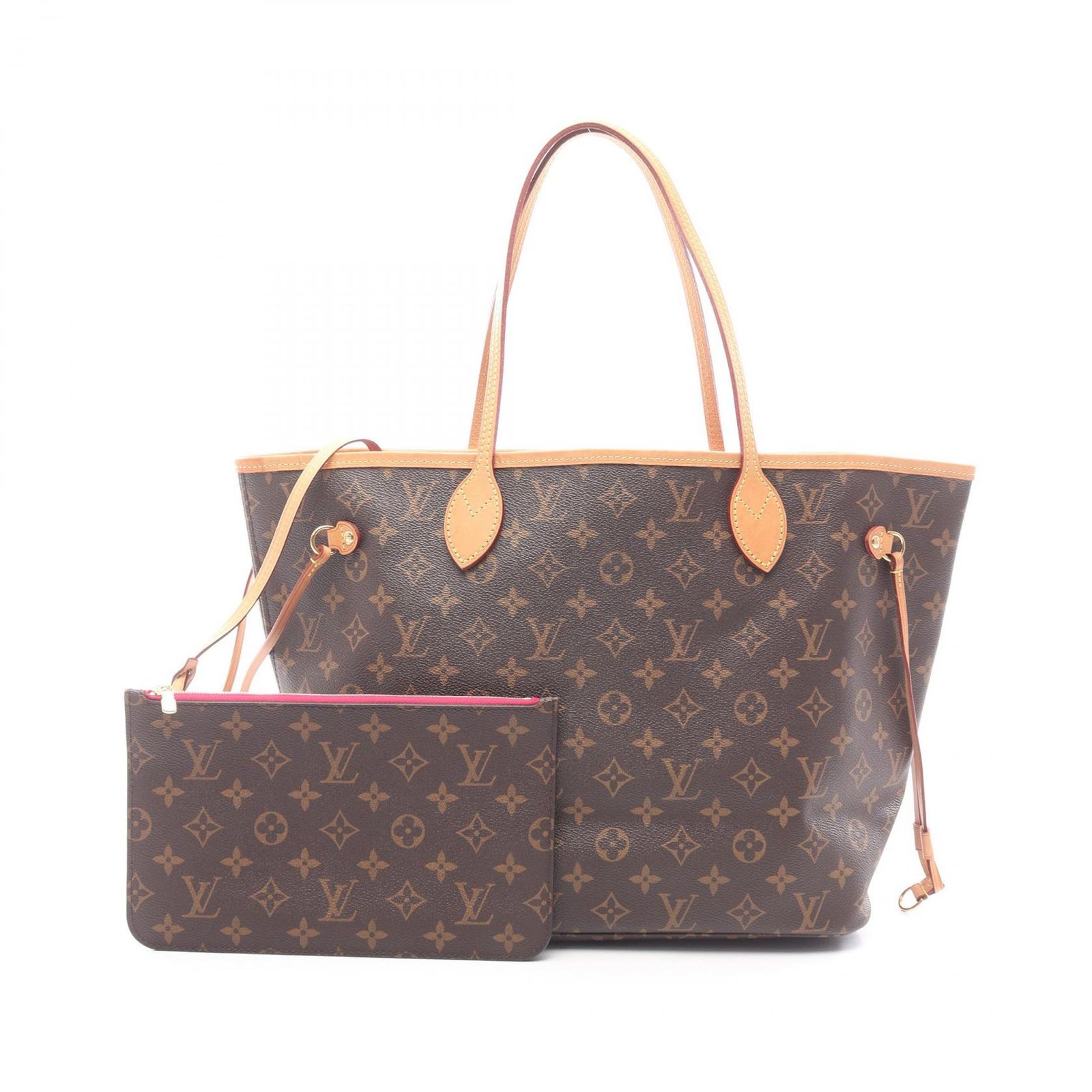 ルイ・ヴィトン LOUIS VUITTON トートバッグ ネヴァーフルMM モノグラム ピヴォワンヌ M41178 ピヴォワンヌ PVCコーティングキャンバス レザー ネヴァーフルMM レディース