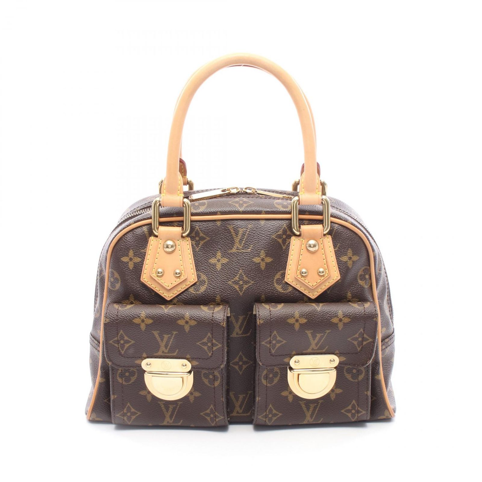 ルイ・ヴィトン LOUIS VUITTON ハンドバッグ マンハッタンPM モノグラム M40026 PVCコーティングキャンバス レザー マンハッタンPM レディース Used A