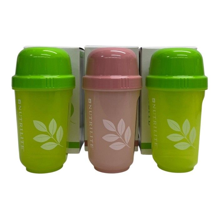 未使用品/NUTRILITE ニュートリライト/限定プロテインシェーカー/3個セット/グリーン/ピンク/FB4385
