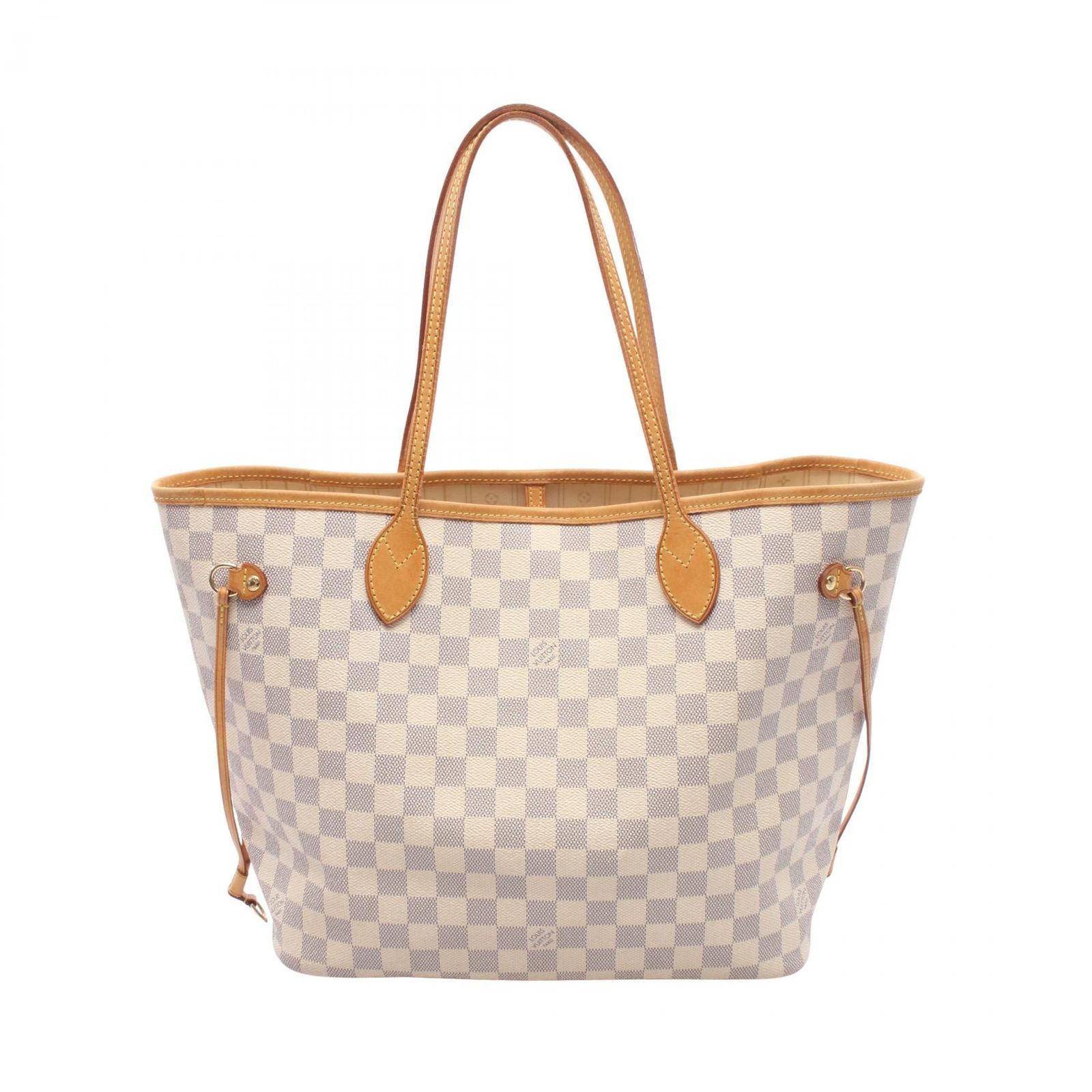 ルイ・ヴィトン LOUIS VUITTON トートバッグ ネヴァーフルMM ダミエアズール N51107 PVCコーティングキャンバス レザー ネヴァーフルMM レディース Used B