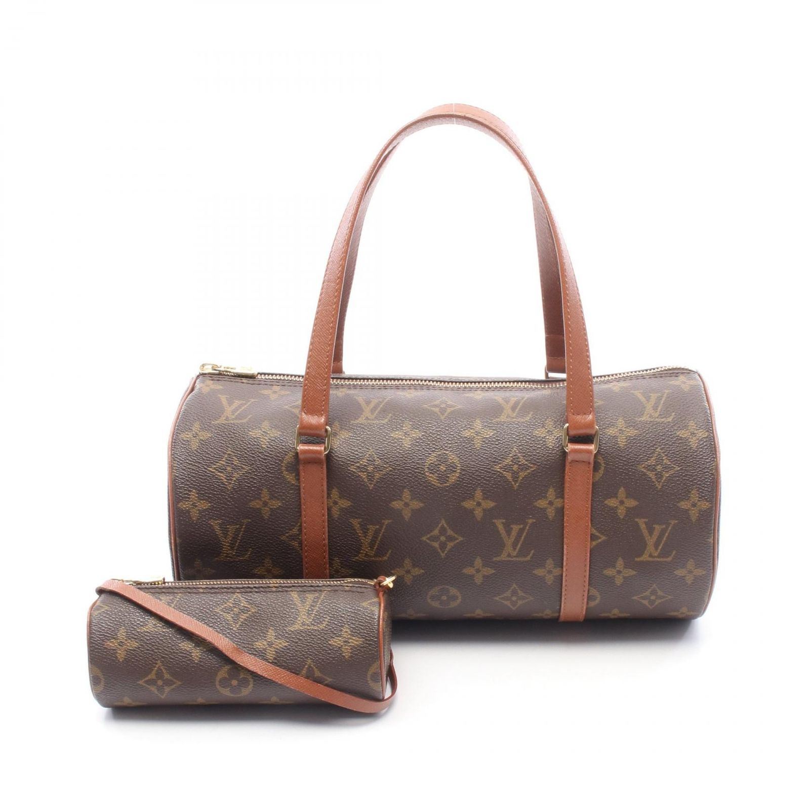 ルイ・ヴィトン LOUIS VUITTON ハンドバッグ パピヨン30 モノグラム 旧型 M51365 PVCコーティングキャンバス レザー パピヨン(旧)GM レディース Used A
