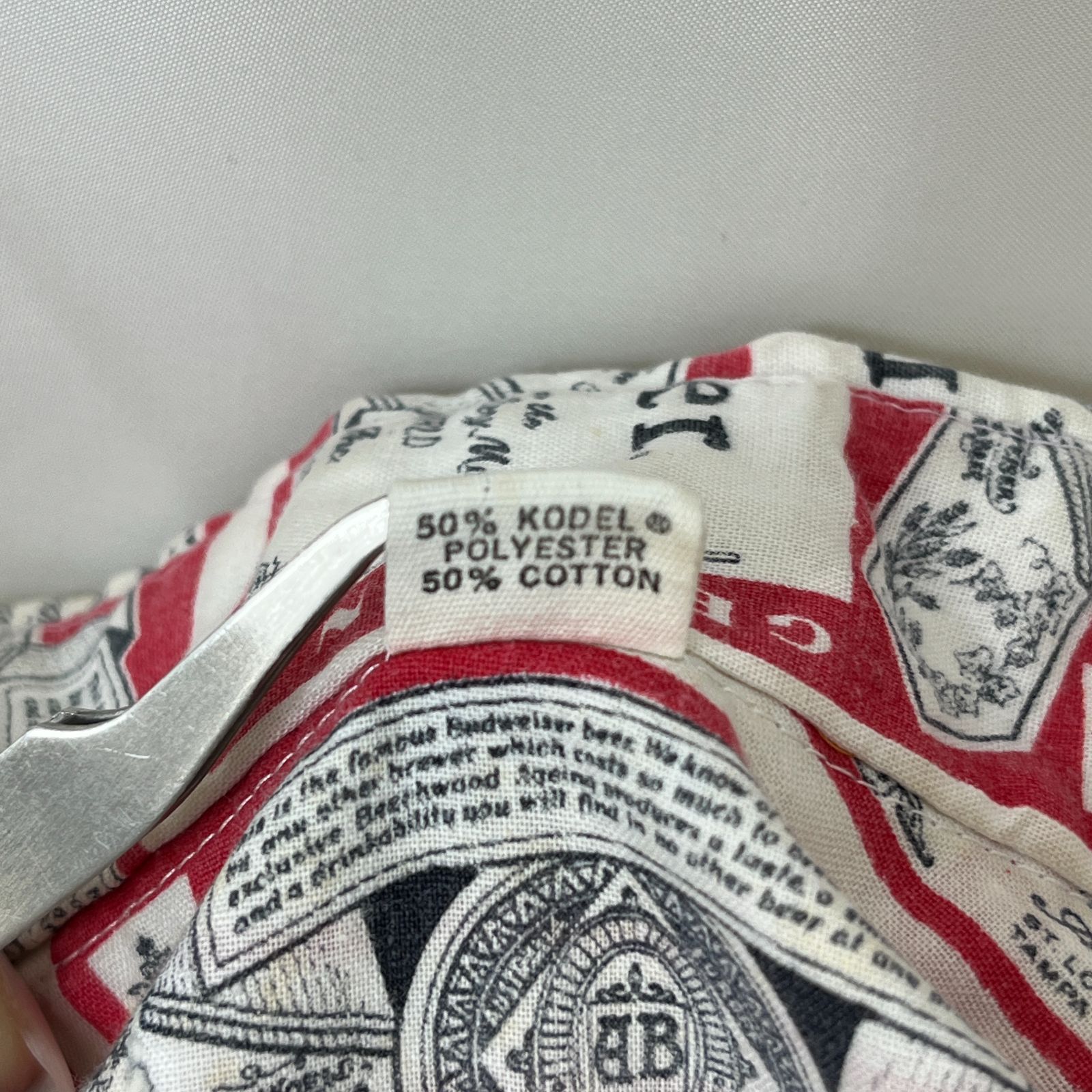 Budweiser 半袖 総柄シャツ Mサイズ バドワイザー メンズ 古着