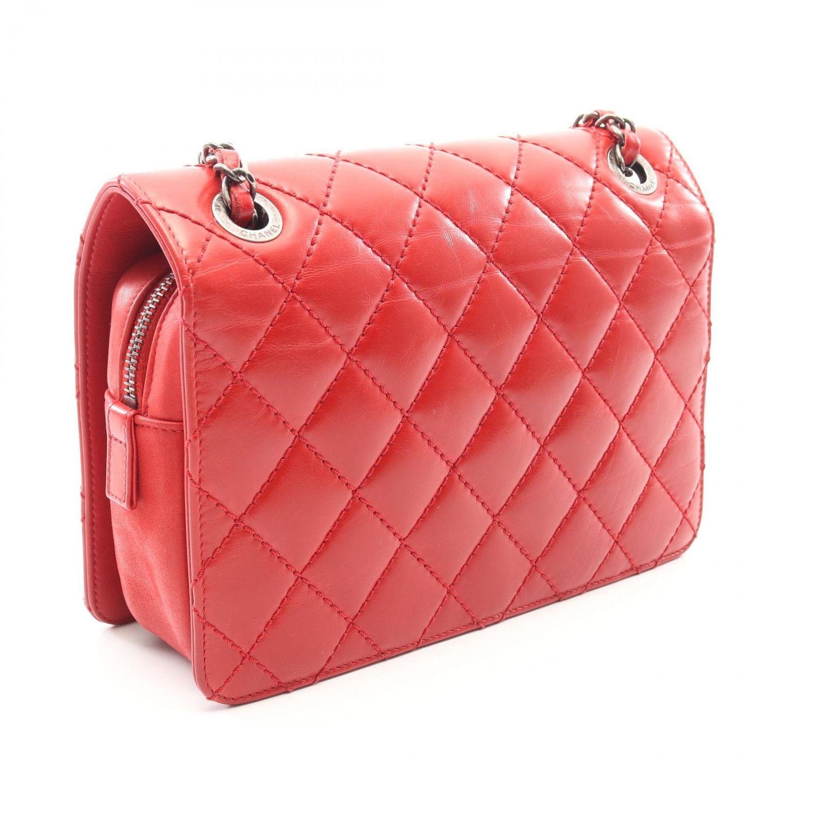CHANEL / シャネル | キルティング レザー チェーン ショルダーバッグ | レッド | レディース 楽天市場】【10%OFF】 シャネル チェーンウォレット マトラッセ