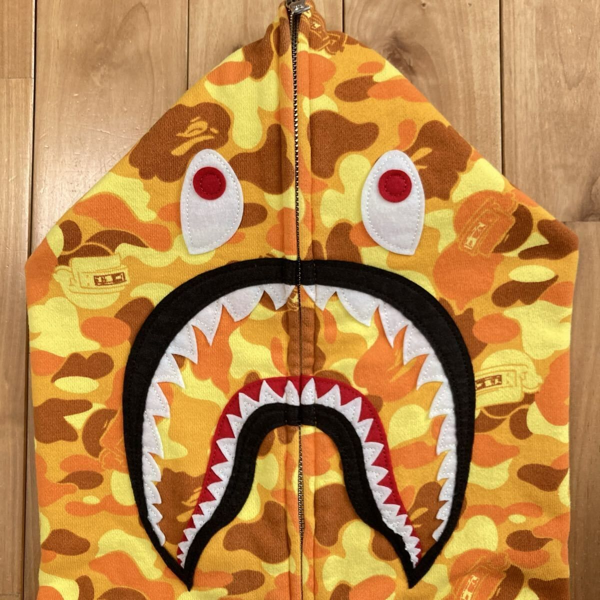 ☆激レア☆ 2XL PUBG × BAPE CAMO シャーク パーカー shark full zip