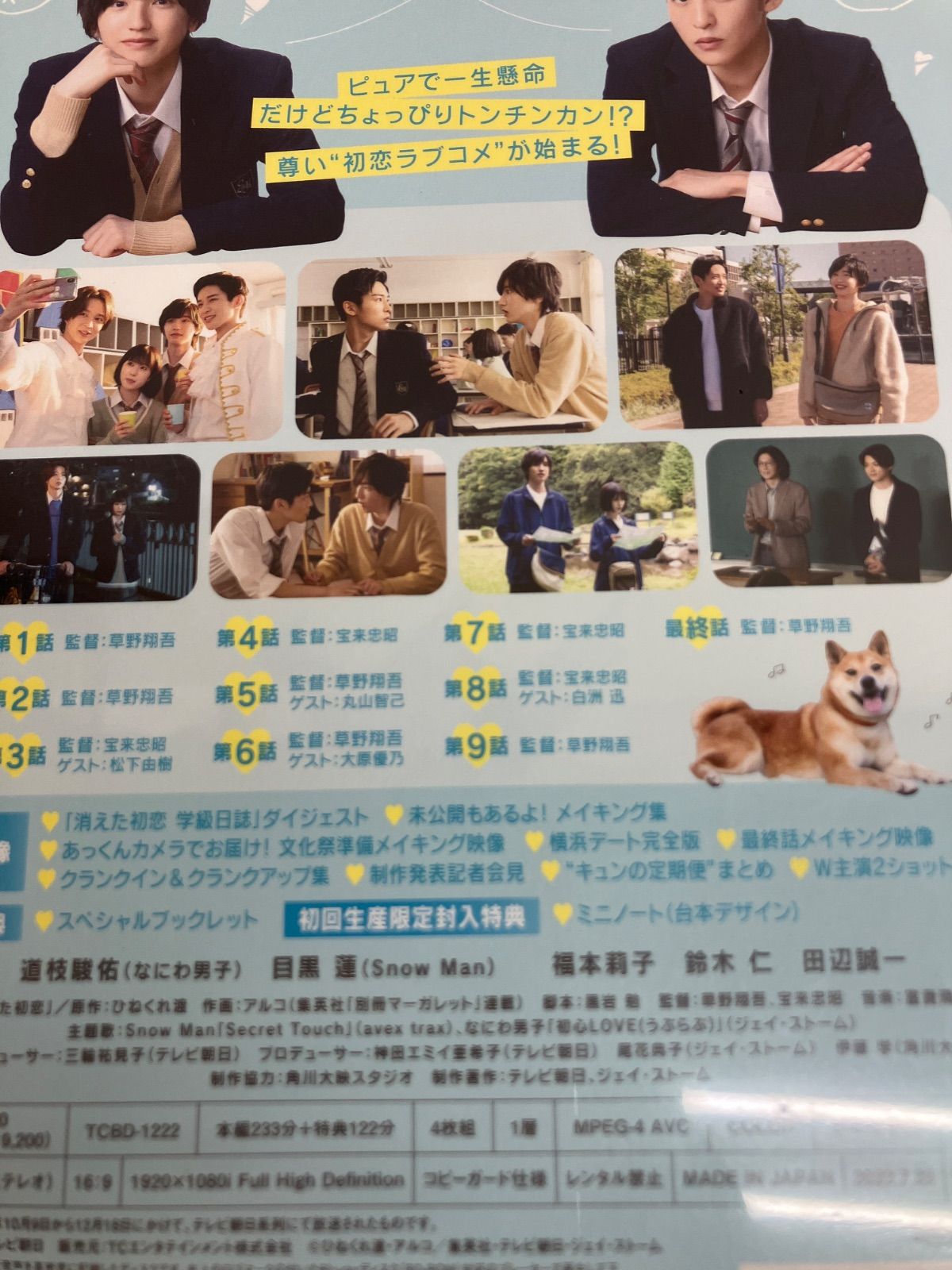 ☆【未開封】消えた初恋 Blu-ray BOX 初回生産限定版 目黒蓮 道枝駿佑