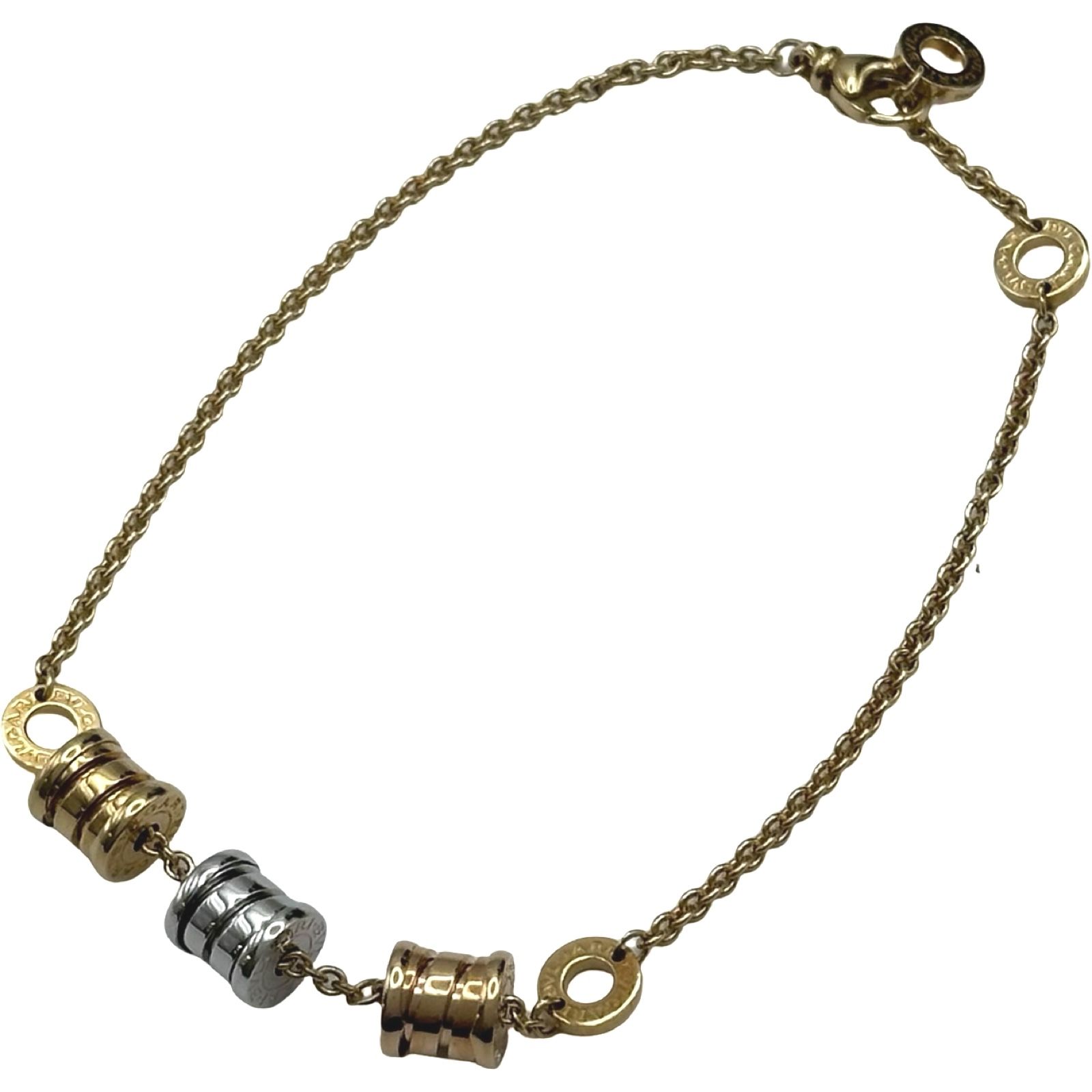 ブルガリ BVLGARI ビーゼロワンエレメントブレスレット ゴールド/ホワイトゴールド/ピンクゴールド Au750 ジュエリー