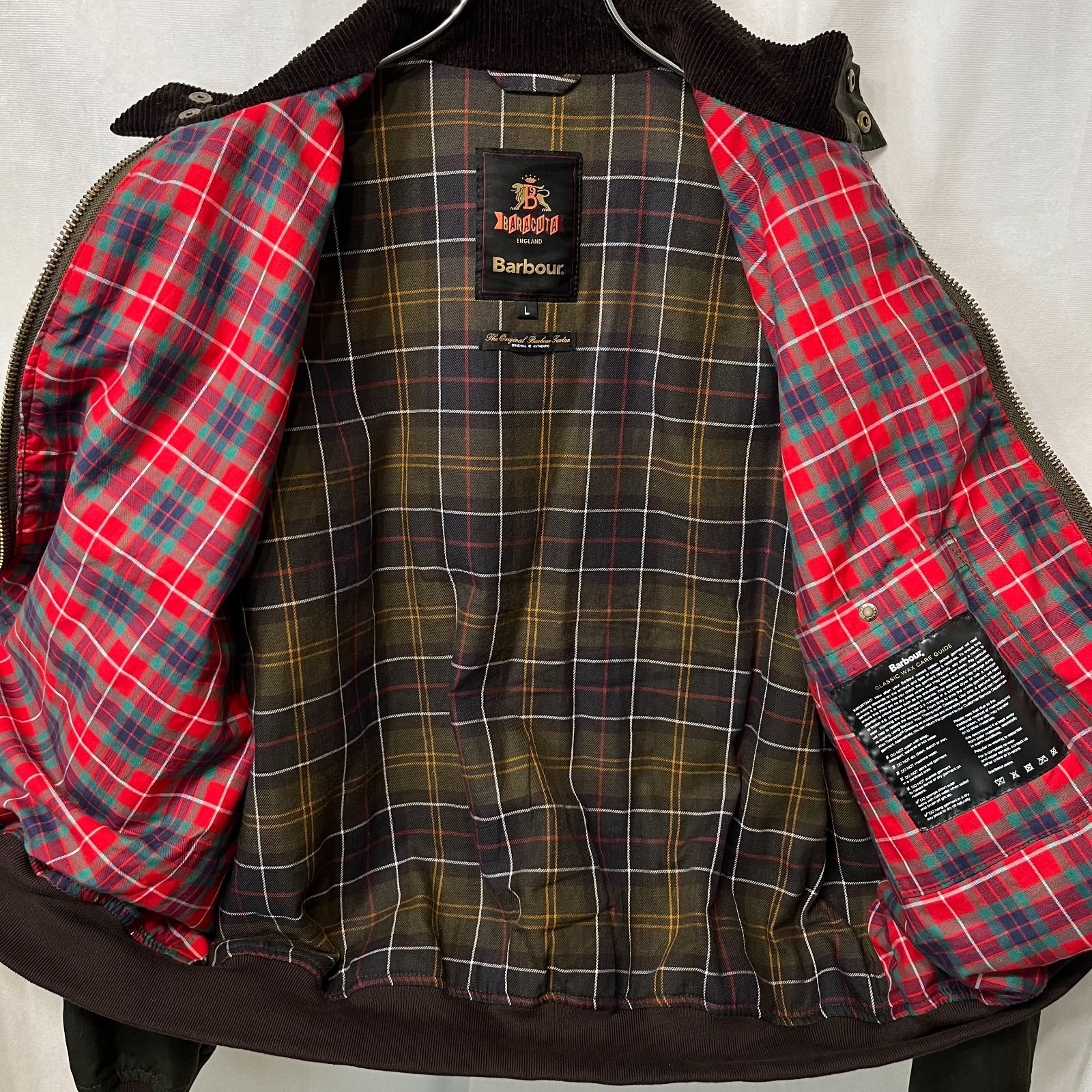 Barbour バブアー × Baracuta バラクータ ○ 24AW 242MWX2327 G9 WAX 