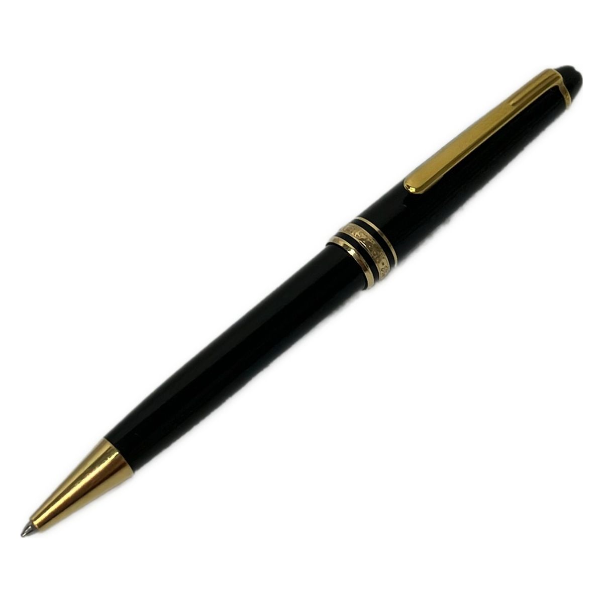 MONTBLANC(モンブラン) ボールペン マイスターシュティック 黒×ゴールド インクあり(赤)