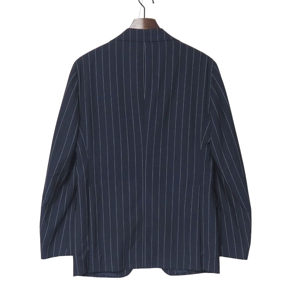 TAGLIATOREネイビー スーツ44 □美品□TAGLIATORE タリアトーレ スーツ サイズ44/7R ストライプ
