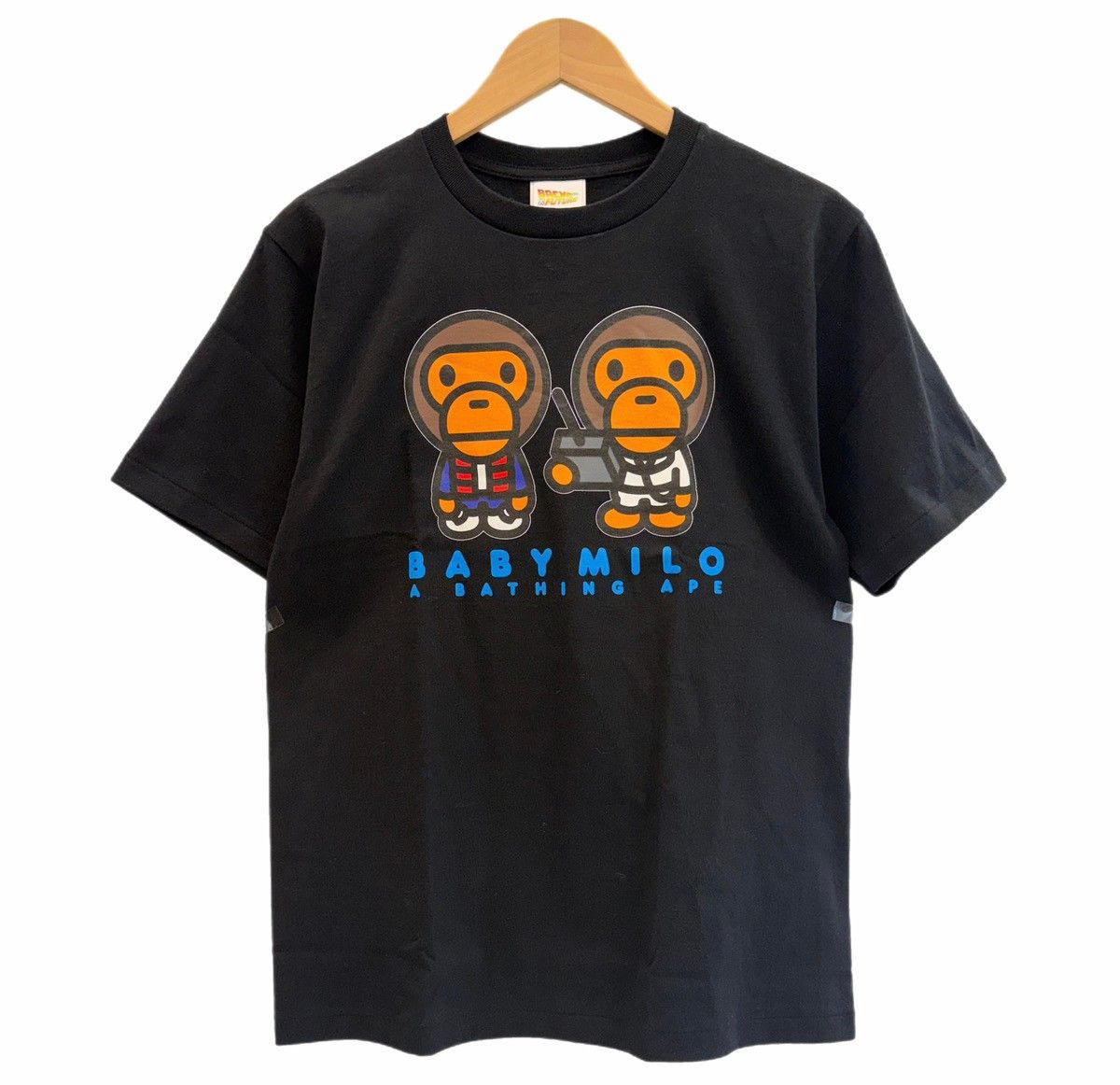 ア ベイシング エイプ A BATHING APE × BACK TO THE FUTURE TEEバック・トゥ・ザ・フューチャー コラボTシャツ 黒 Tシャツ ブラック Mサイズ 101MT-6274 13,728円