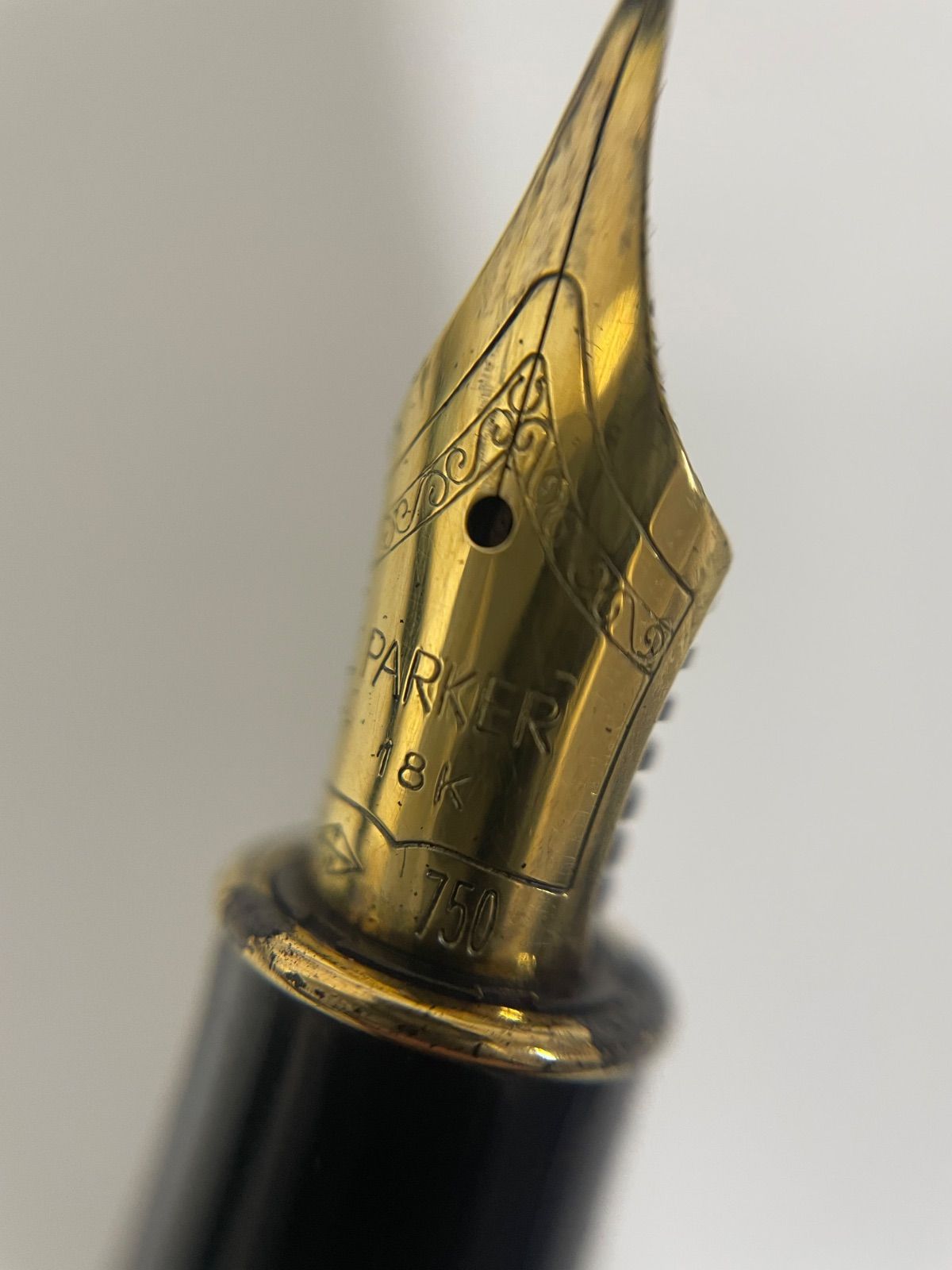 美品！ Parker 万年筆 18K ブラック K523 - メルカリ