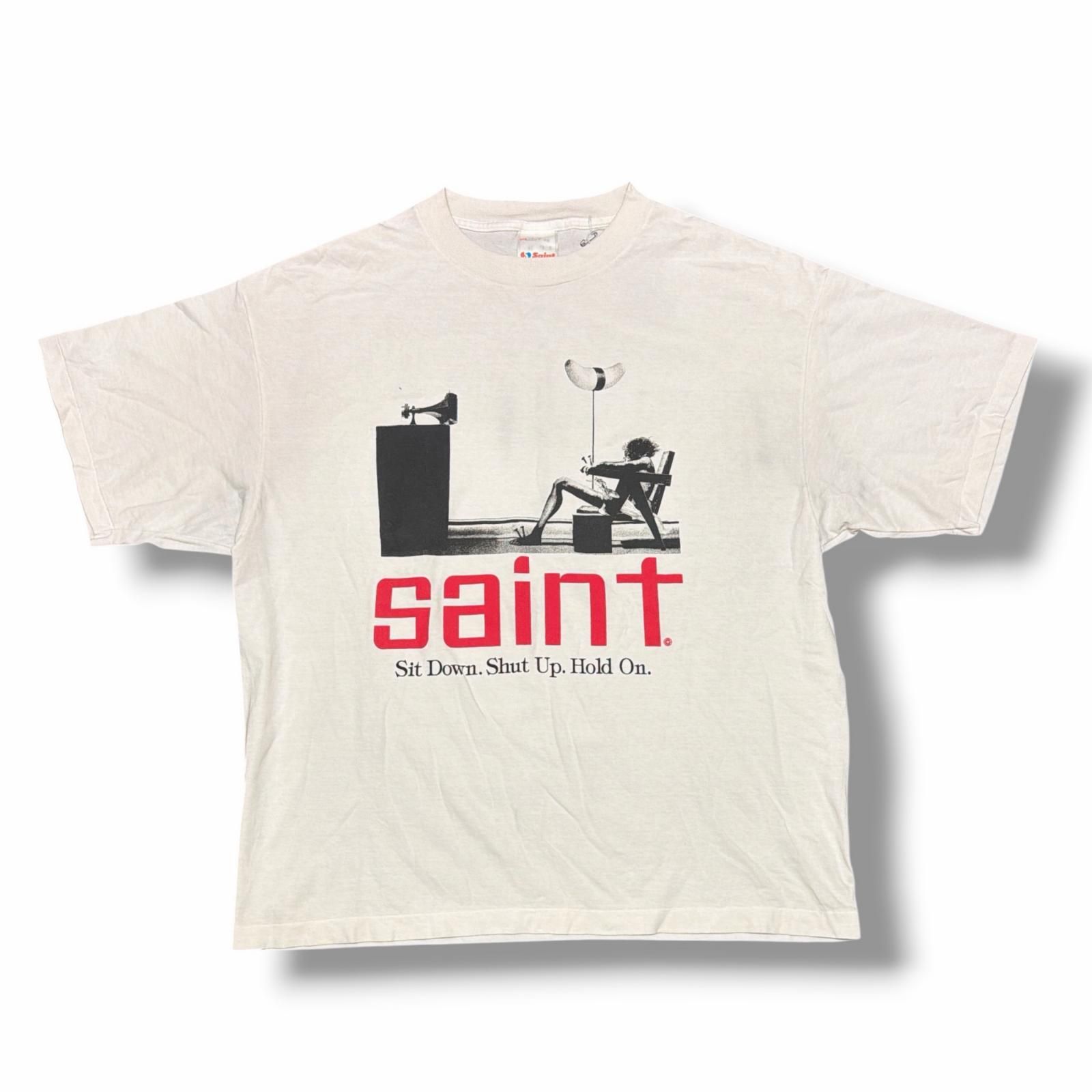 SAINT MICHAEL SS TEE SAINT WHITE プリント 半袖 Tシャツ セントマイケル SM-HR3-0000-022 ホワイト XL （2243M）