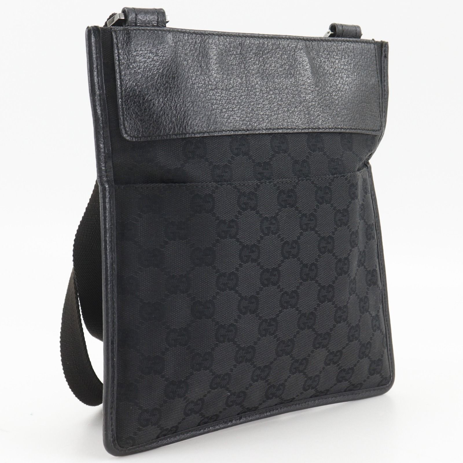 GUCCI】グッチ 27639 GGキャンバス 黒 ユニセックス ショルダーバッグ