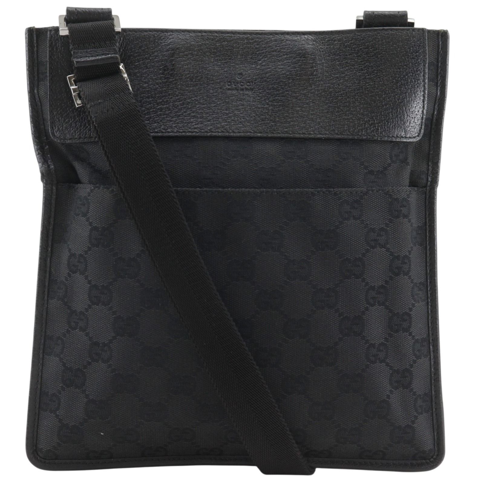 GUCCI】グッチ 27639 GGキャンバス 黒 ユニセックス ショルダーバッグ