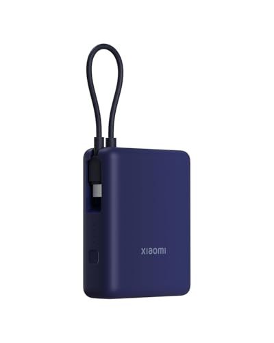 Xiaomi 33W Power Bank 10000 ブルー USB-Cケーブル内蔵 大容量 小型 Type-C 双方向急速充電 最大33W出力 3台デバイス同時充電可能 iPhone/Android対応 低電流充電対応 安全回路保護 旅行 4aa7f8d6