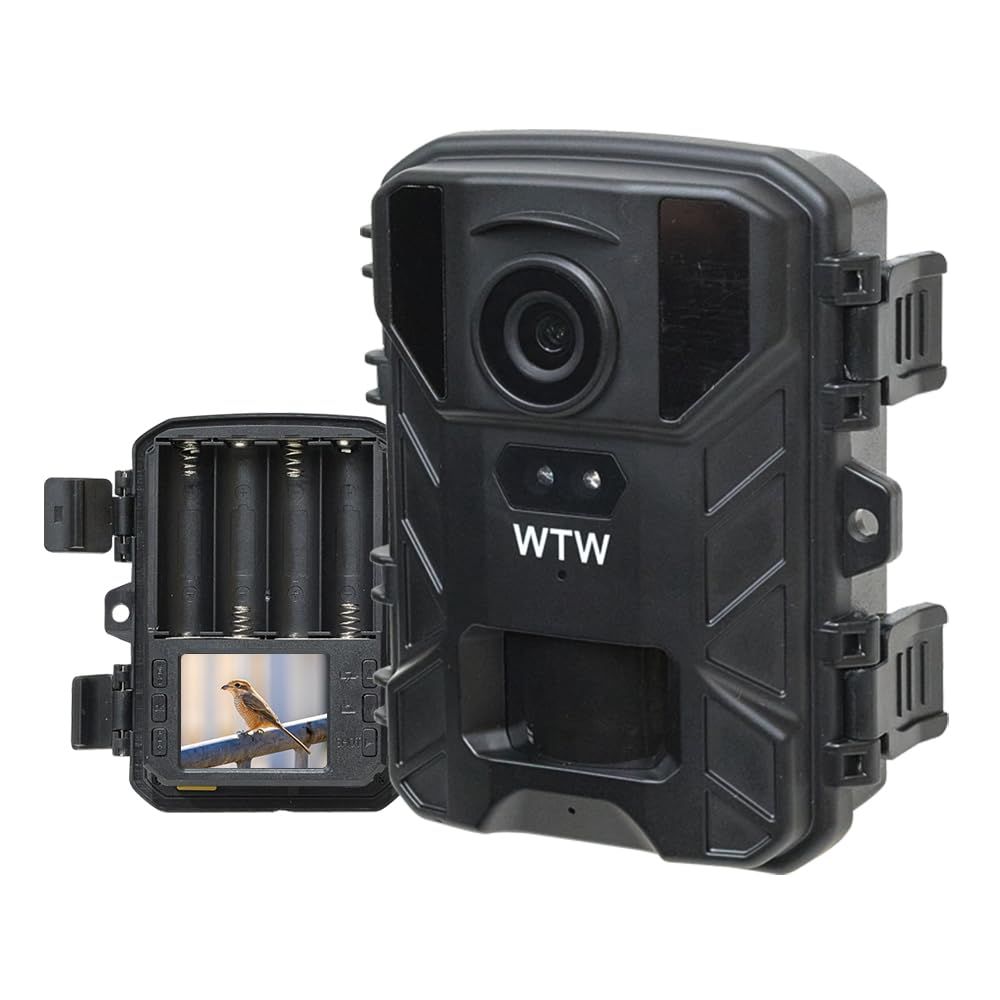 ☆新品☆WTW 塚本無線 トレイルカメラ 動画4K800万画素 防犯カメラ 熊 害獣 監視カメラ 静止画5000万画素 夜間撮影 乾電池 防水 屋外 屋内 MicroSDカード 長時間 簡単設置 電源不要 ネット不要 カラー液晶内蔵 動体検知 989506c8