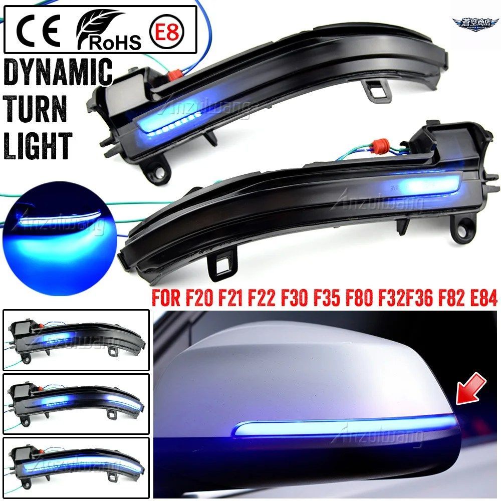 BMW 1 2 3 4シリーズ X1 F20 F21 F22 F30 F31 F34 F32 E84 I3 LEDダイナミックターンシグナルライト フローイングウォーターブリンカー フ