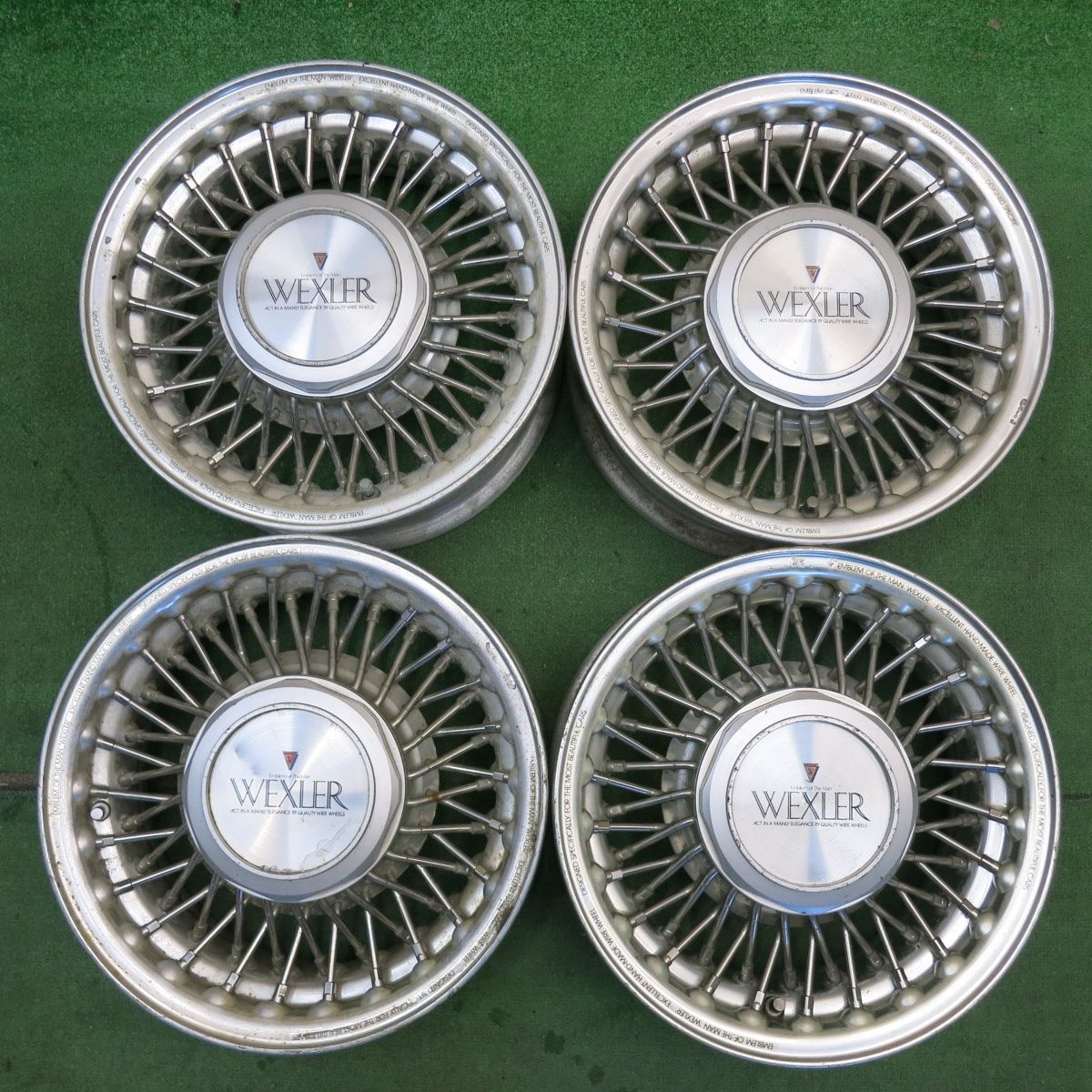 [送料無料] レア！希少★旧車 WEXLER ワイザー 14インチ ワイヤー ホイール 14×6J PCD114.3/5H★6050501HAホ