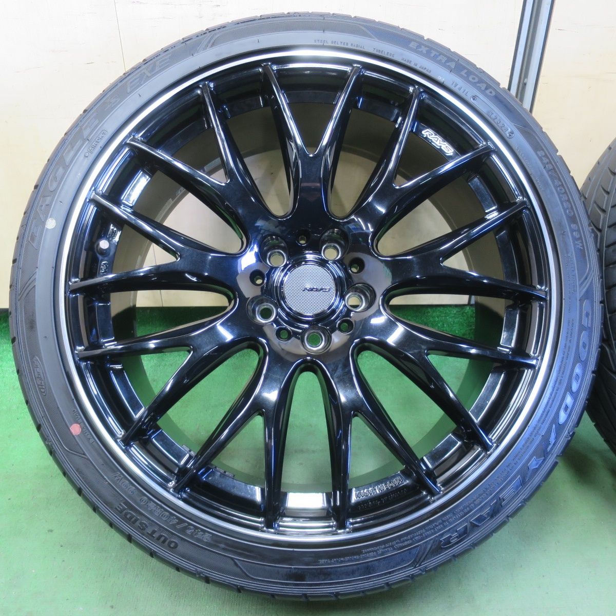 バリ溝！24年！キレイ！9.5分RAYS HOMURA 2X9 245/40R20 グッドイヤー