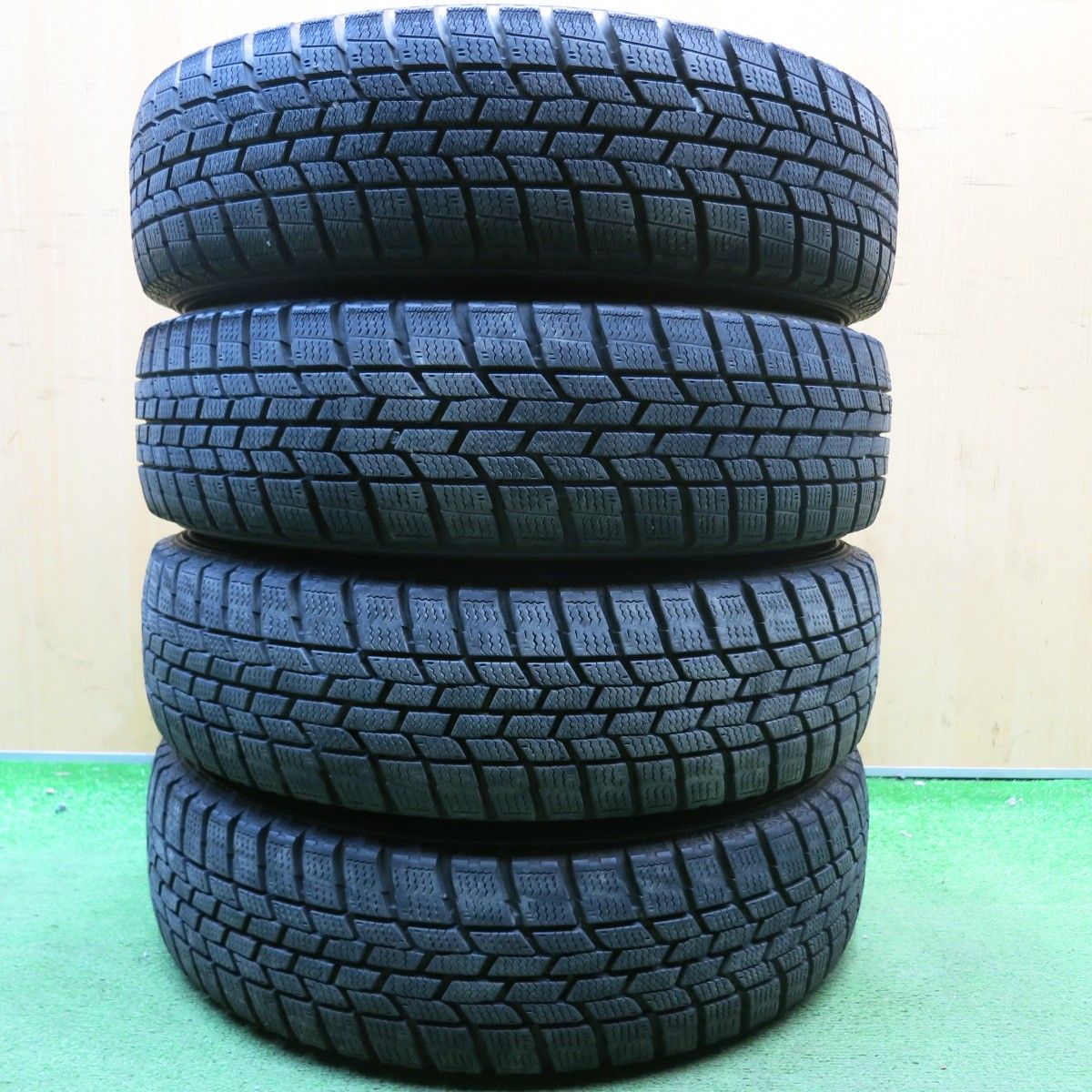 超バリ溝！ほぼ10分☆スタッドレス 155/65R14 グッドイヤー アイスナビ 
