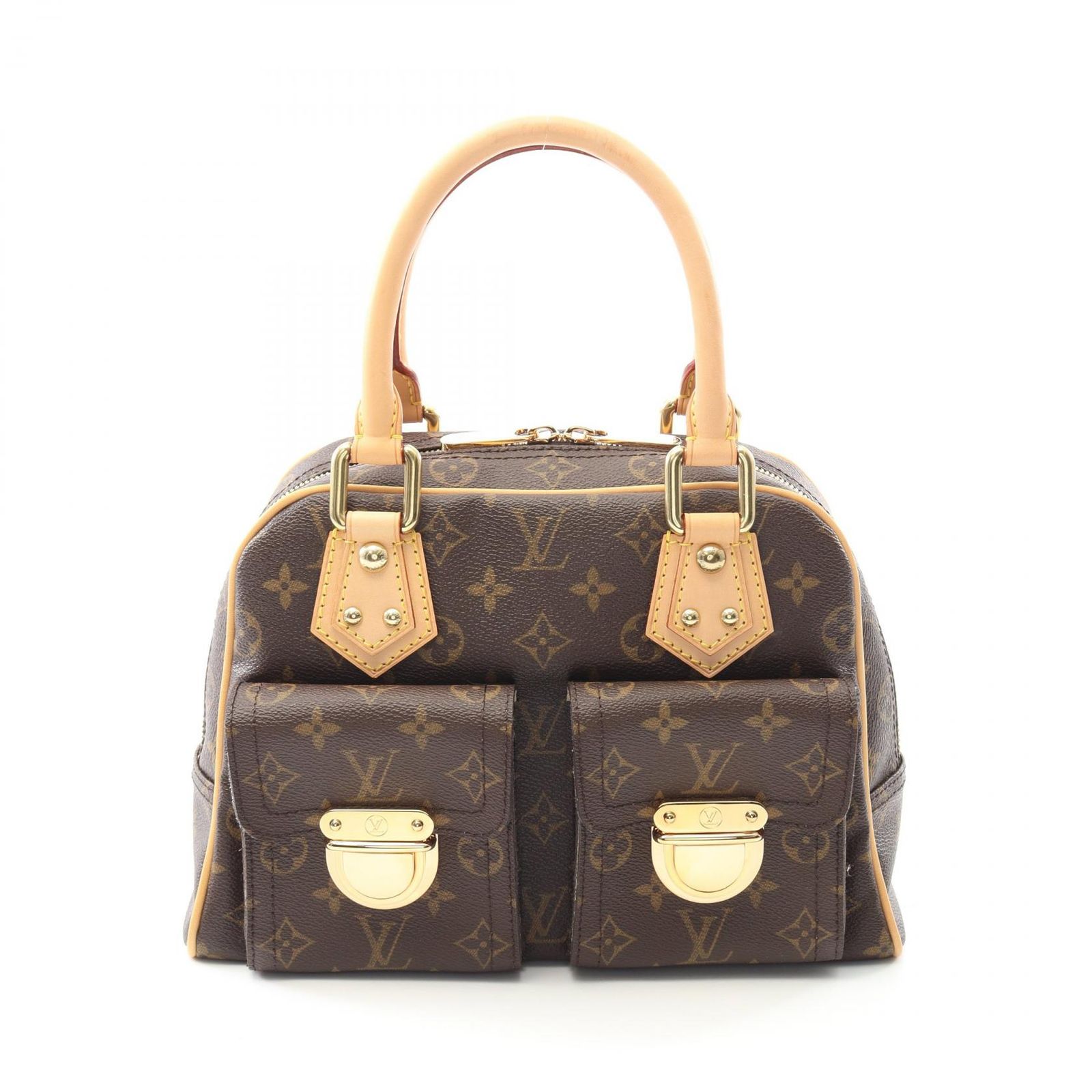 ルイ・ヴィトン LOUIS VUITTON ハンドバッグ マンハッタンPM M40026 PVCコーティングキャンバス レザー マンハッタンPM レディース Used A