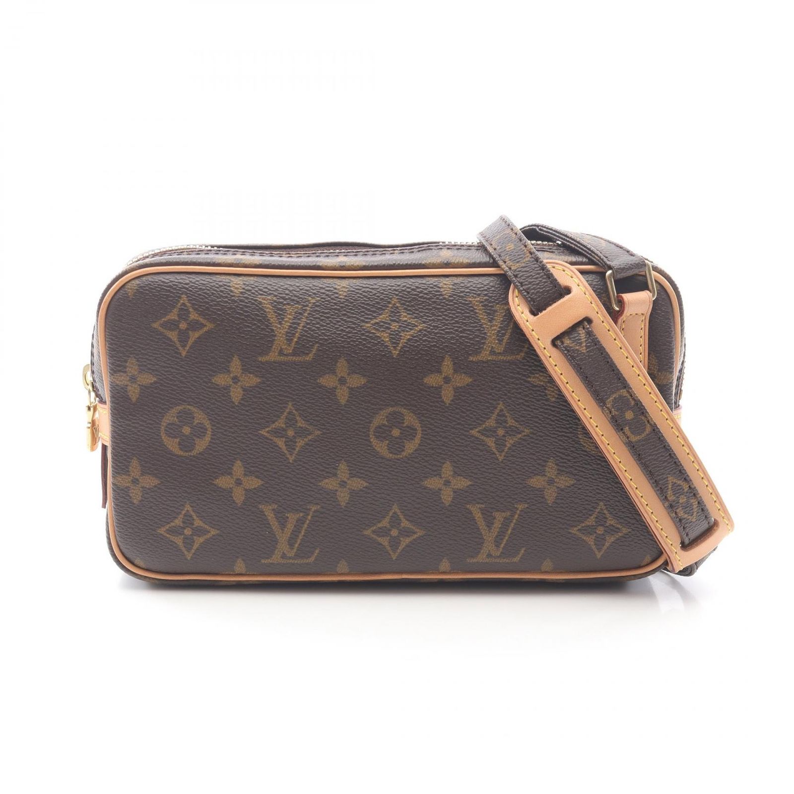 ルイ・ヴィトン LOUIS VUITTON ショルダーバッグ マルリーバンドリエール M51828 PVCコーティングキャンバス レザー ポシェット・マルリーバンドリエール レディース