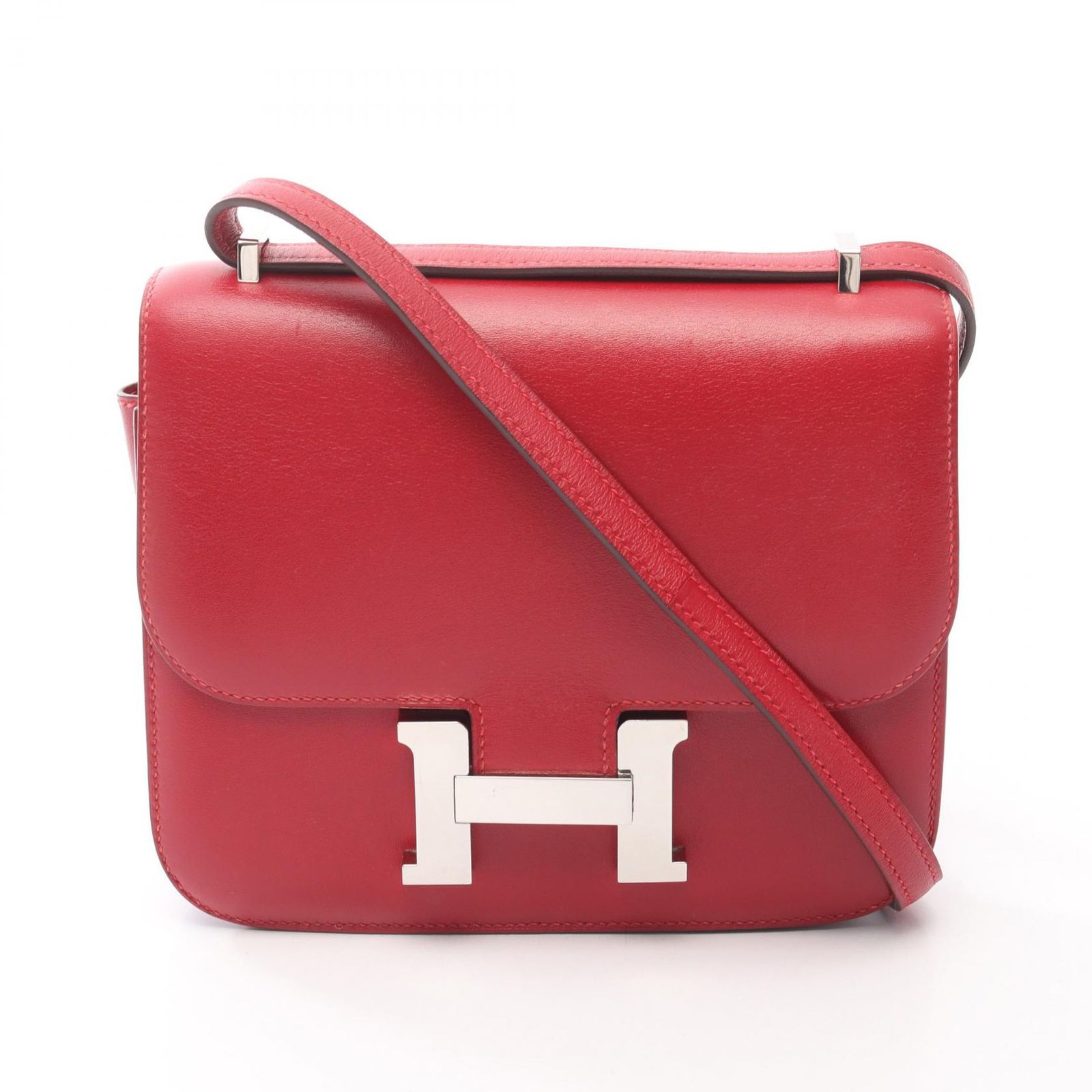 エルメス HERMES ショルダーバッグ コンスタンス3 ミニ ルージュガランス レザー コンスタンス3ミニ ルージュガランス レディース Used B