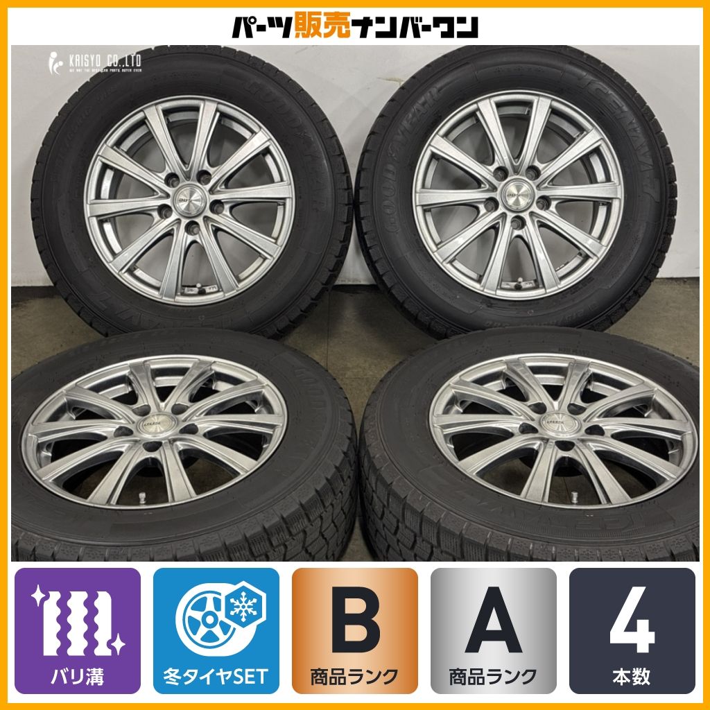 バリ溝】DOS 16in 6.5J +45 PCD114.3 グッドイヤー アイスナビ7 215 バリ溝】DOS 16in 6.5J +45 PCD114.3 グッドイヤー アイスナビ7 215