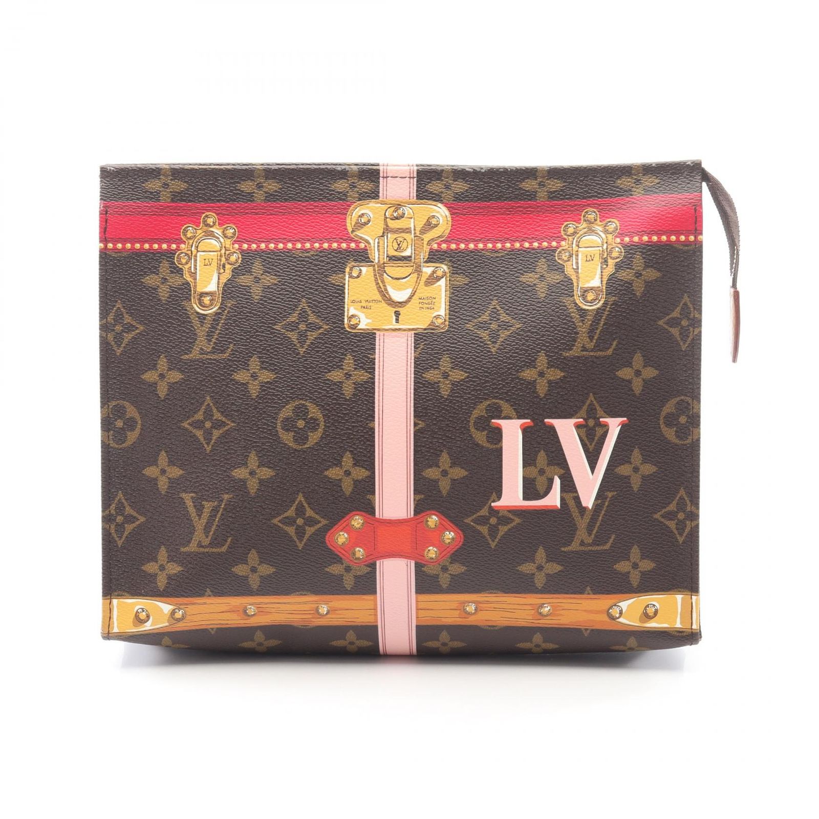 ルイ・ヴィトン LOUIS VUITTON セカンドバッグ クラッチバッグ ポッシュトワレ26 モノグラム M43614 PVCコーティングキャンバス レザー ポッシュ・トワレ26 レディース