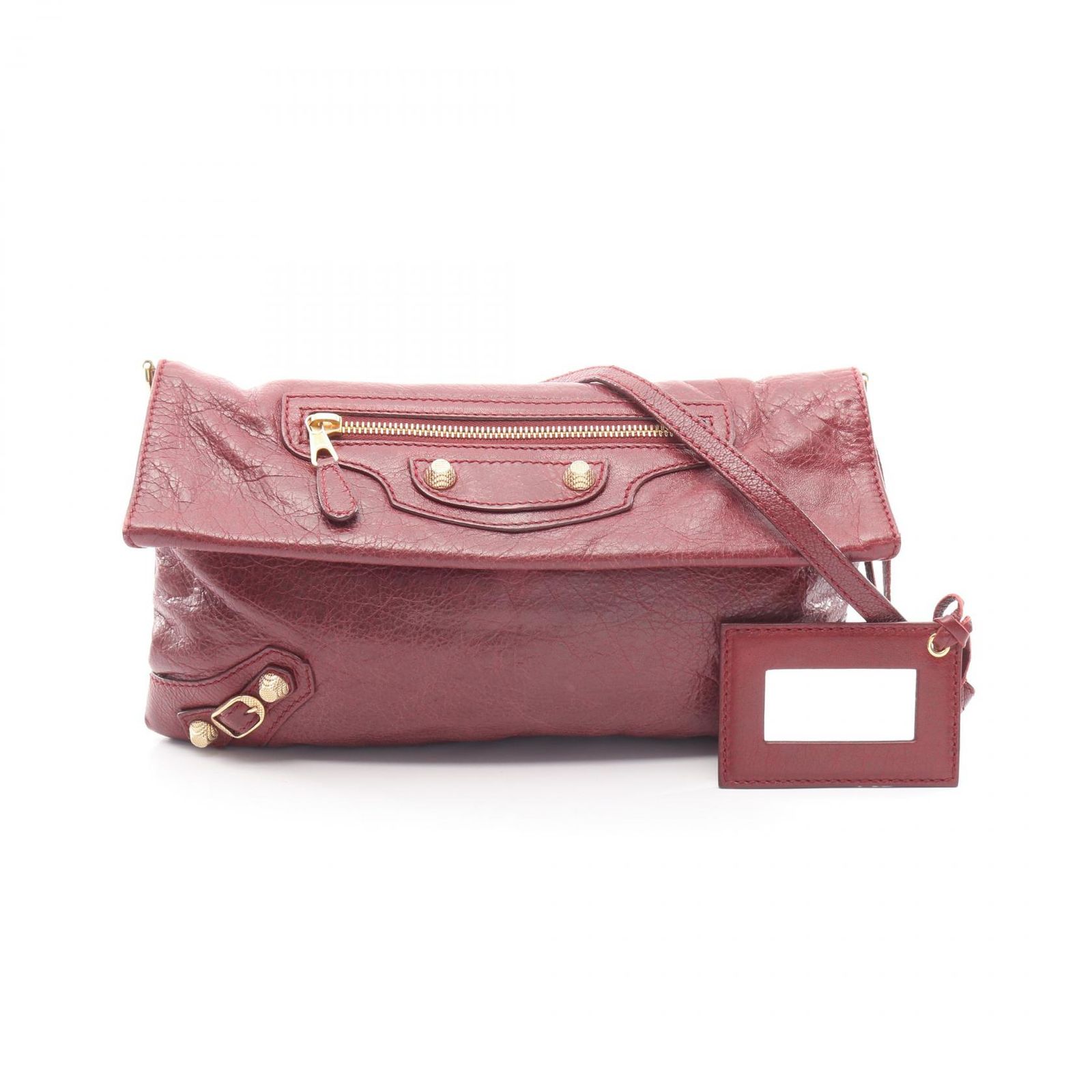 バレンシアガ BALENCIAGA セカンドバッグ クラッチバッグ ジャイアントエンベロープ 327079 ワインレッド レザー ジャイアント エンベロープ 2wayクラッチバッグ