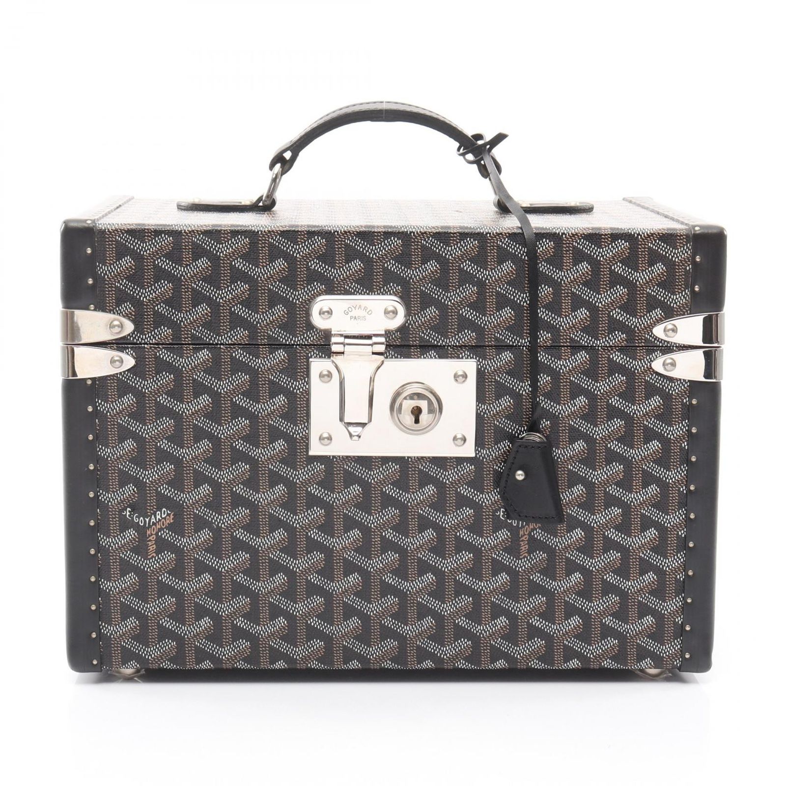 ゴヤール GOYARD スーツケース サルデーニュ ヴァニティケース SARDAIMMLTY01CL01P ブラック PVCコーティングキャンバス レザー サルデーニュ ヴァニティケース レディース