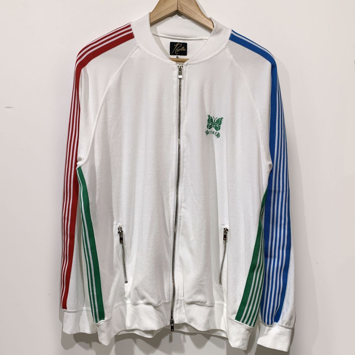 Needles × BREATH ニードルス ブレス ジップアップベロアジャケット トラックジャケット XLサイズ QV1584 ※中古美品 【津山店】
