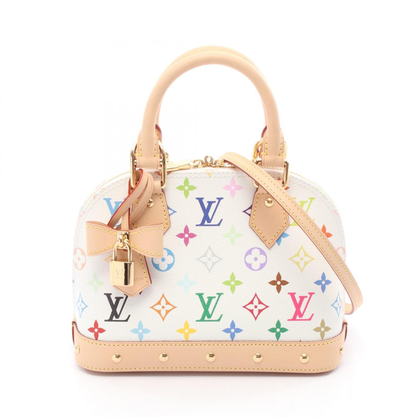 ルイ・ヴィトン LOUIS VUITTON ハンドバッグ LV × TM アルマBB モノグラムマルチカラー M13078 ブロン PVCコーティングキャンバス レザー LV×TM アルマBB レディース 未使用