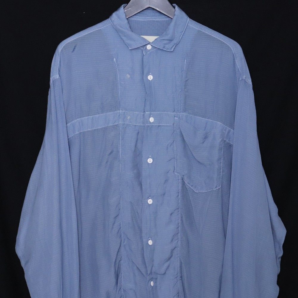 未使用 INNAT LOOSE BOX SHIRT サイズ2 ブルー INNAT09-S02 - メルカリ