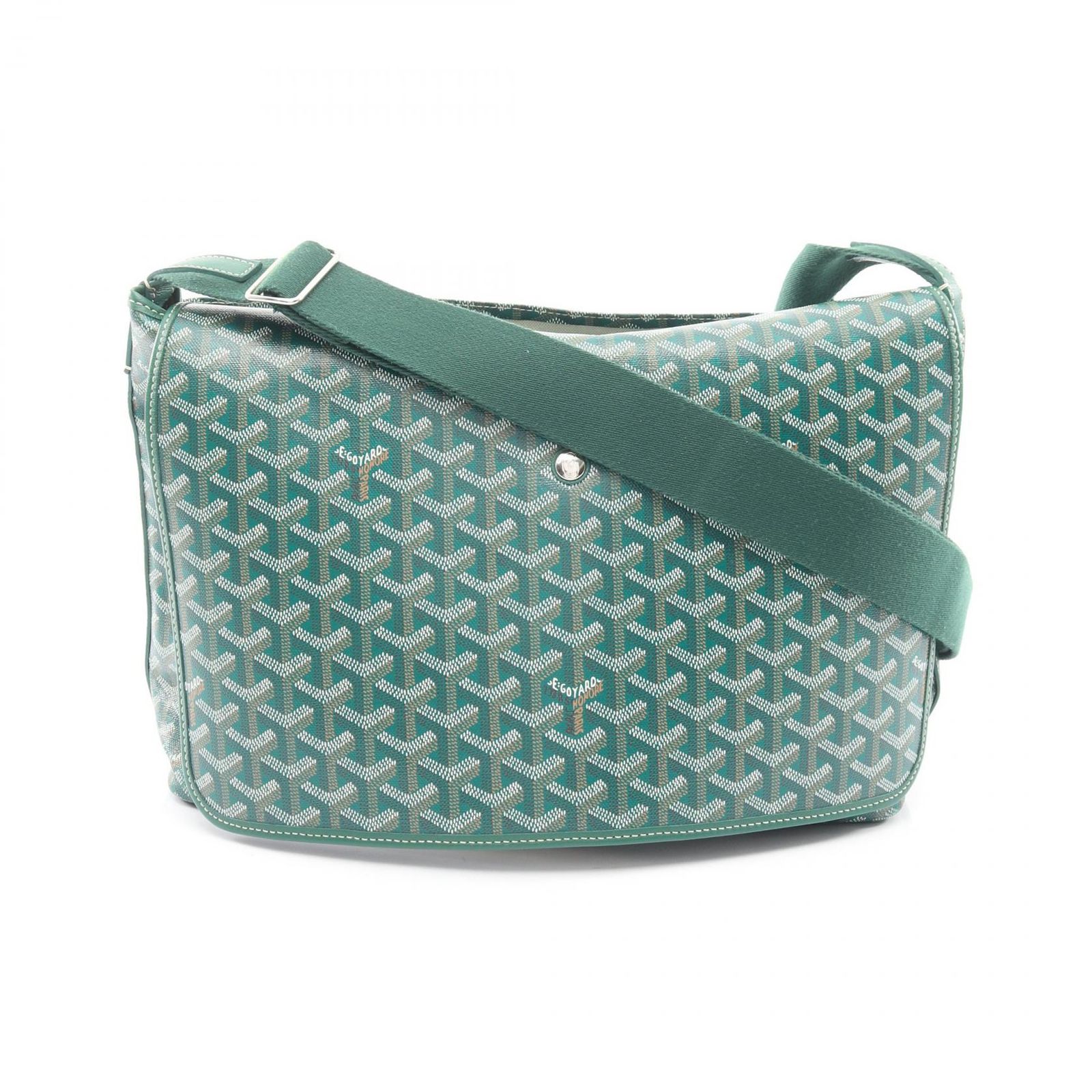 ゴヤール GOYARD ショルダーバッグ カペシアンMM CAPETIMMLTY09CG09P グリーン PVCコーティングキャンバス レザー カペシアンMM レディース Used A