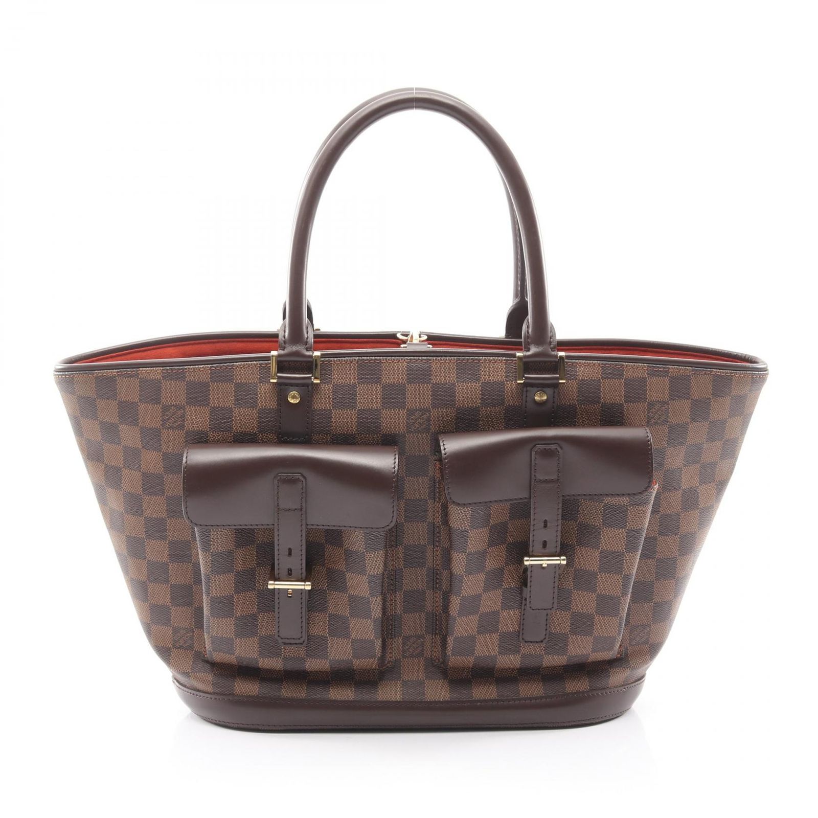 ルイ・ヴィトン LOUIS VUITTON ハンドバッグ マノスクGM N51120 PVCコーティングキャンバス レザー マノスクGM レディース Used A