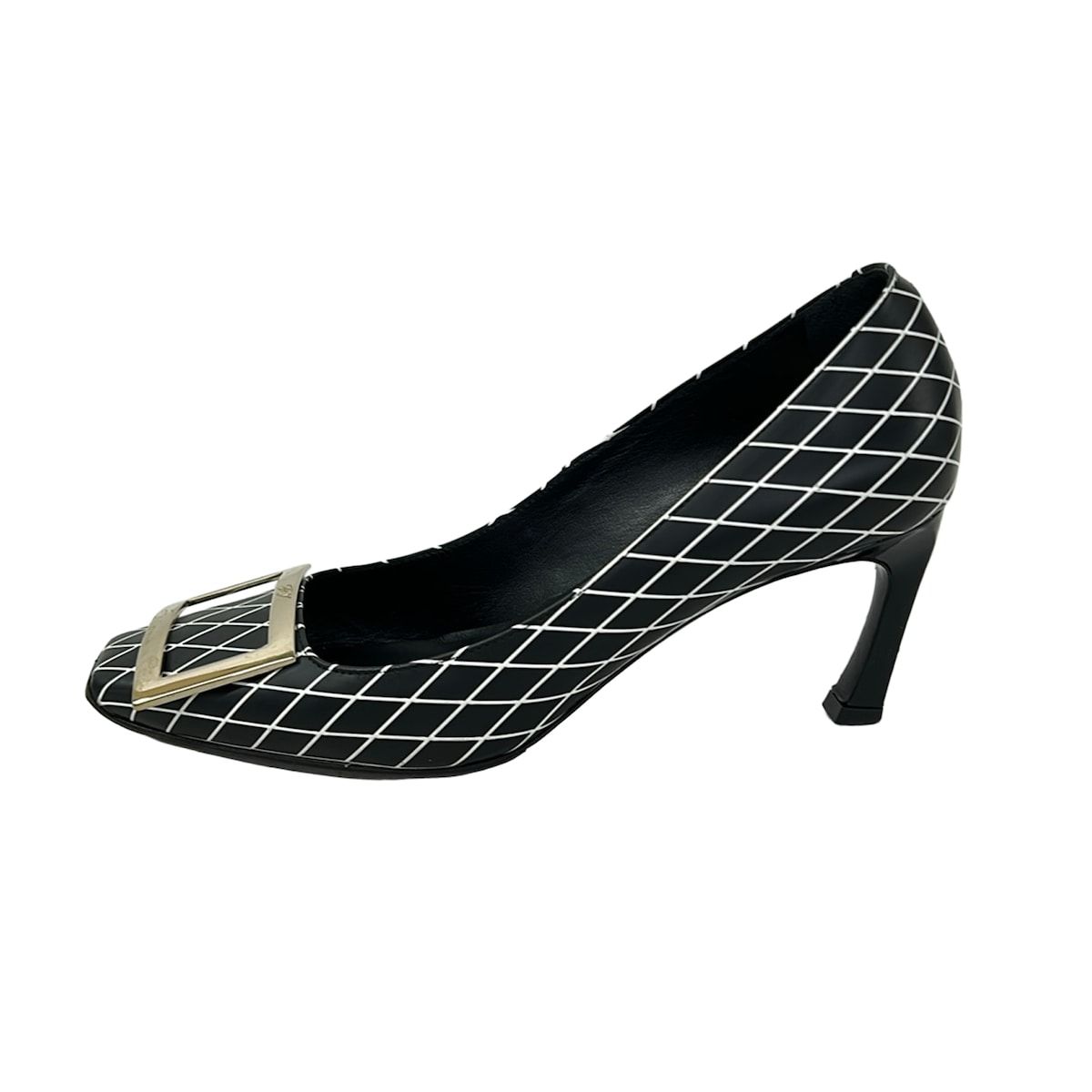 ロジェヴィヴィエパンプス黒36 RogerVivier(ロジェヴィヴィエ) パンプス 36 レディース - 黒×白