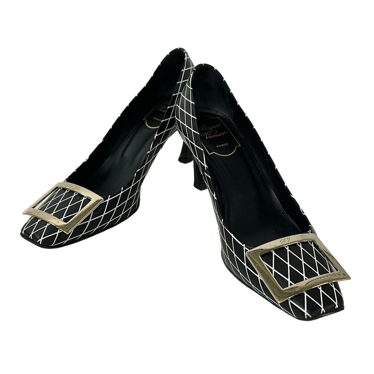 RogerVivier(ロジェヴィヴィエ) パンプス 36 レディース - 黒×白