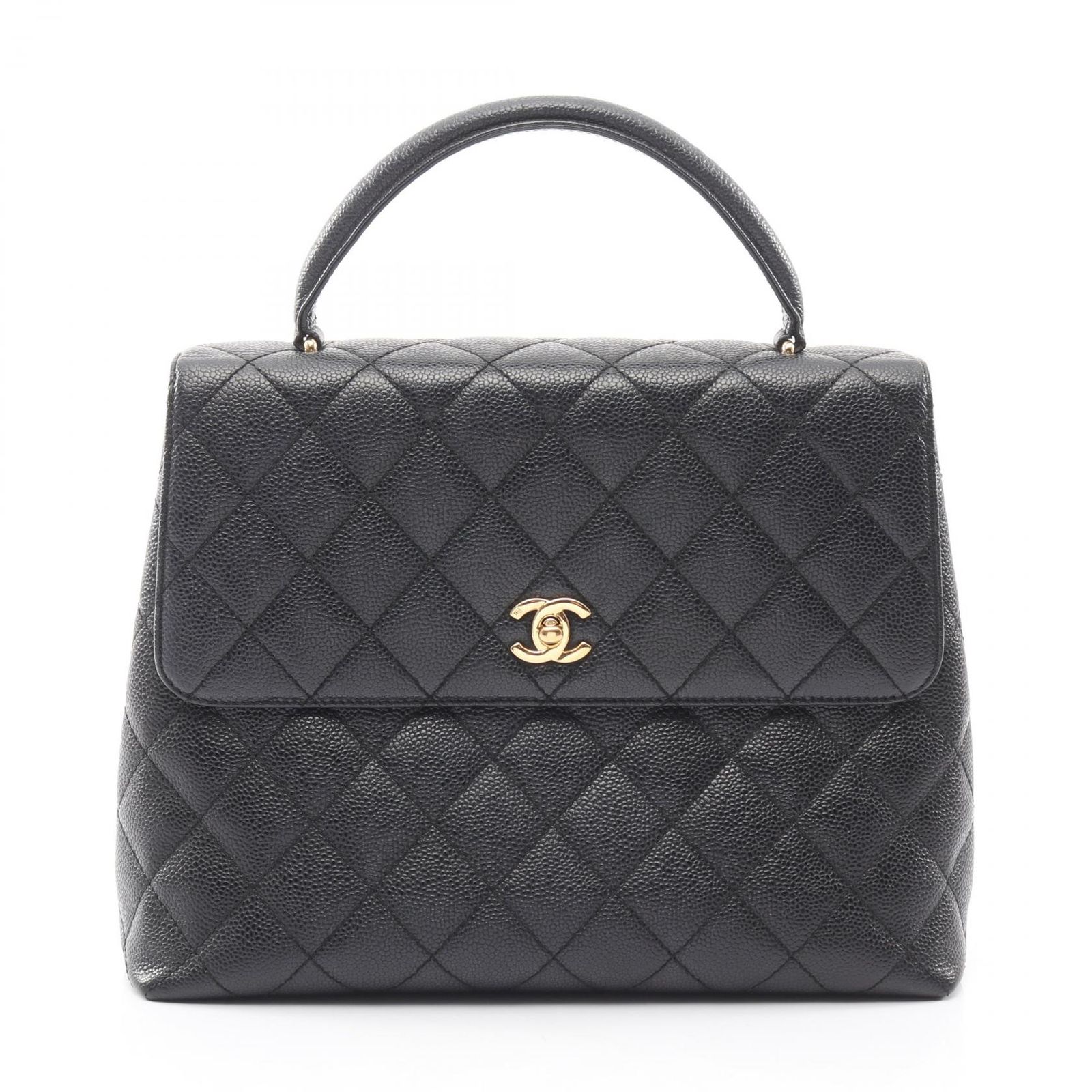 シャネル CHANEL ハンドバッグ マトラッセ A12397 ブラック レザー マトラッセ ハンドバッグ レディース Used A