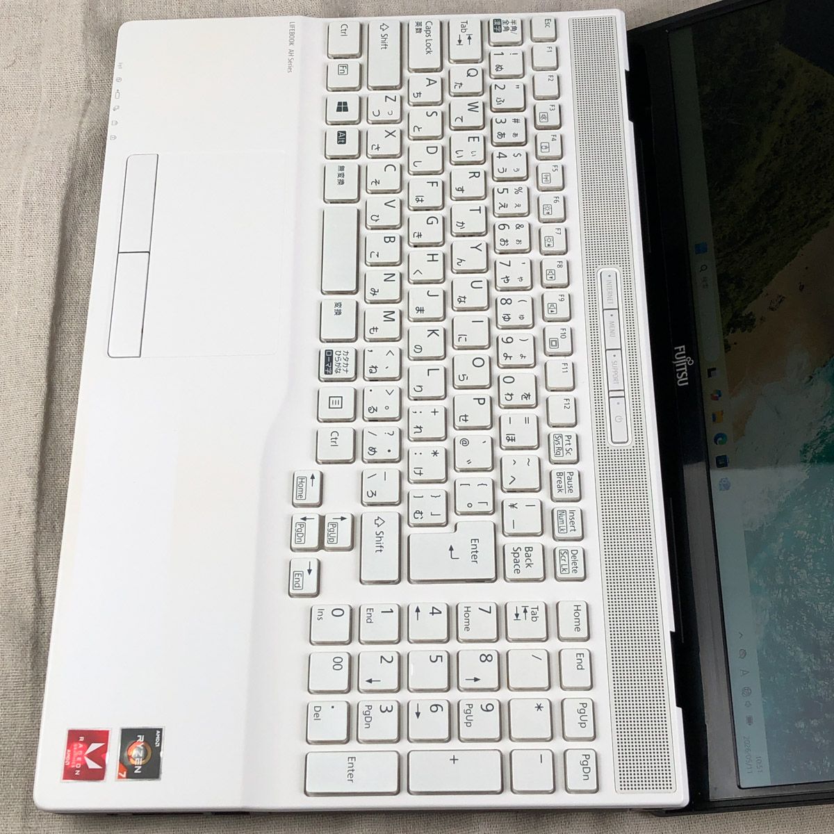 美品ジャンク 富士通LIFEBOOK AH50/E3 Ryzen 7 3750H FUJITSU 〔中古〕LIFEBOOK AH50/E3 FMVA50E3W Ryzen7 3750H/8GB/256GB