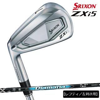 【硬さ:S/SR/R】【レフティ/左利き用】ダンロップ メンズ スリクソン ZXi 5 アイアン 6本組(5-9、PW) Diamana ZXi 70 for IRON カーボンシャフト アイアンセット