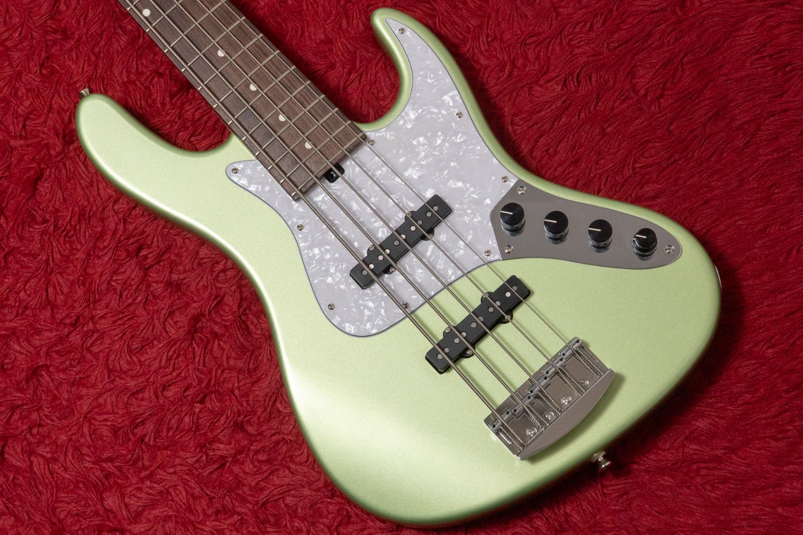 【used】Kikuchi Guitars / Custom 5st J Bass Bracing Green 3.645kg #4【GIB横浜】エレキベース