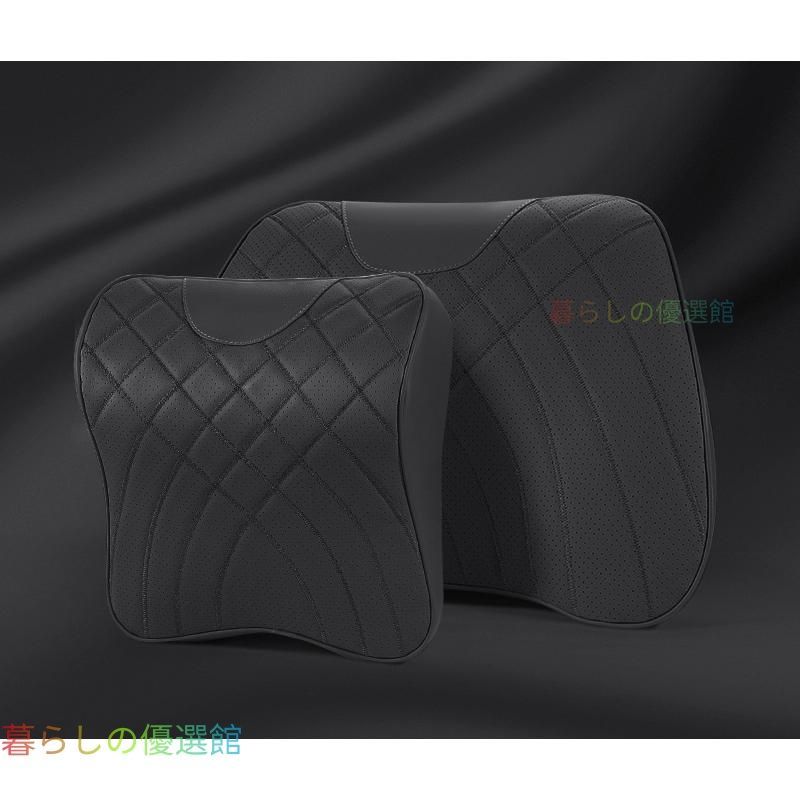 100%新品，2025 汎用ブラックネックパッド 腰クッション 車用 背もたれ