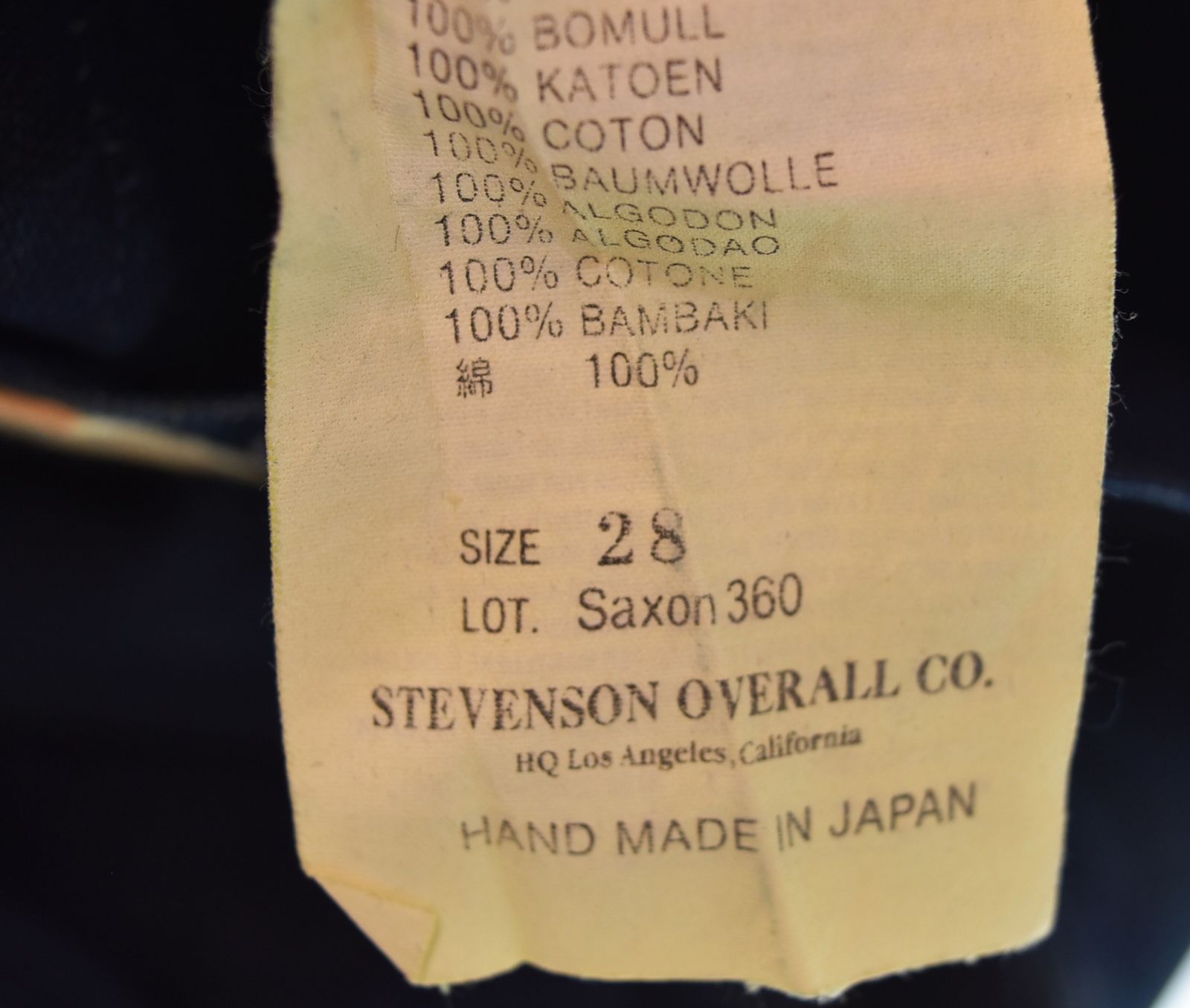 スティーブンソンオーバーオール STEVENSON OVERALL ダブルニーロガー