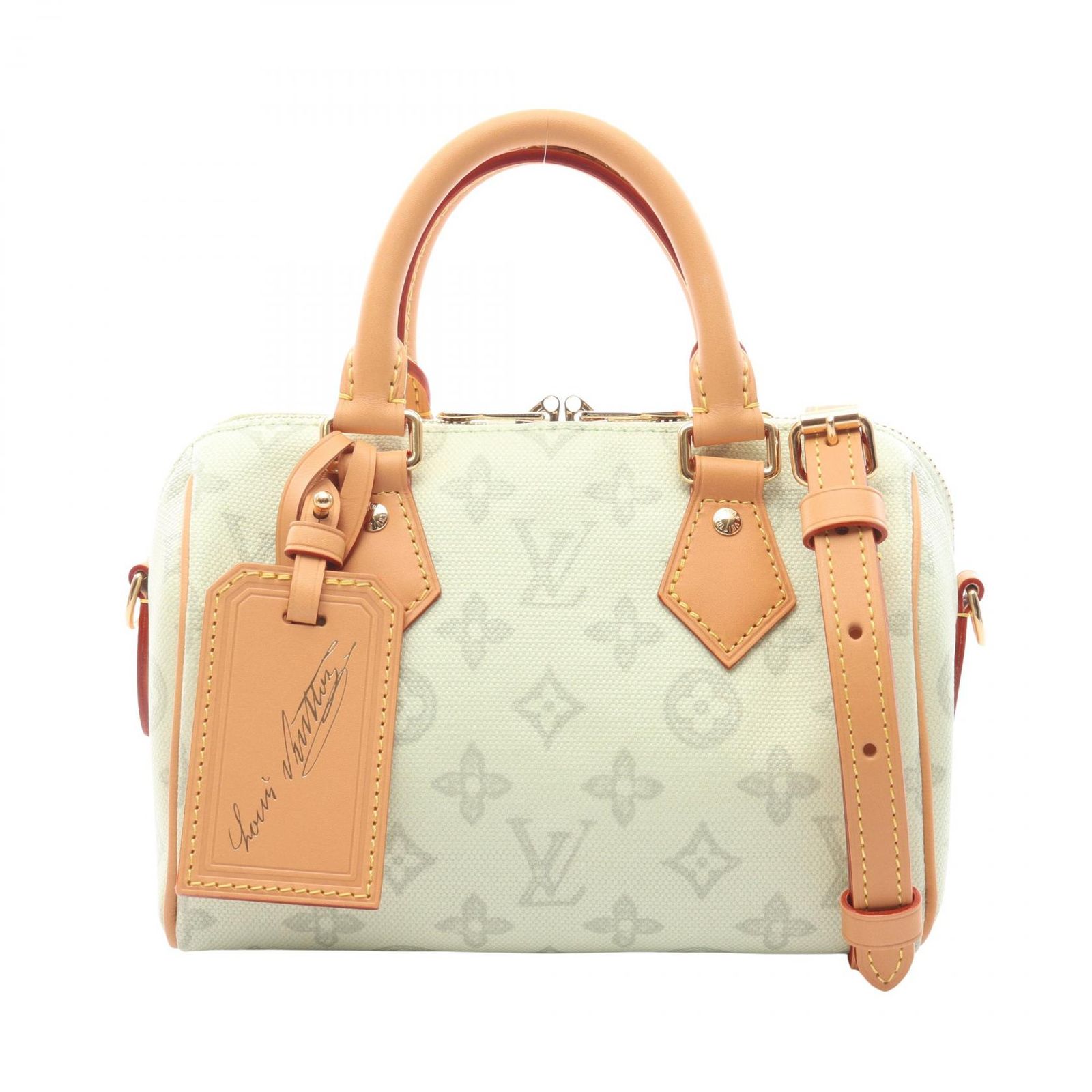 ルイ・ヴィトン LOUIS VUITTON ハンドバッグ スピーディ バンドリエール 20 モノグラムオリジン 2WAY M27530 ヴェール・アニエール PVCコーティングキャンバス レザー