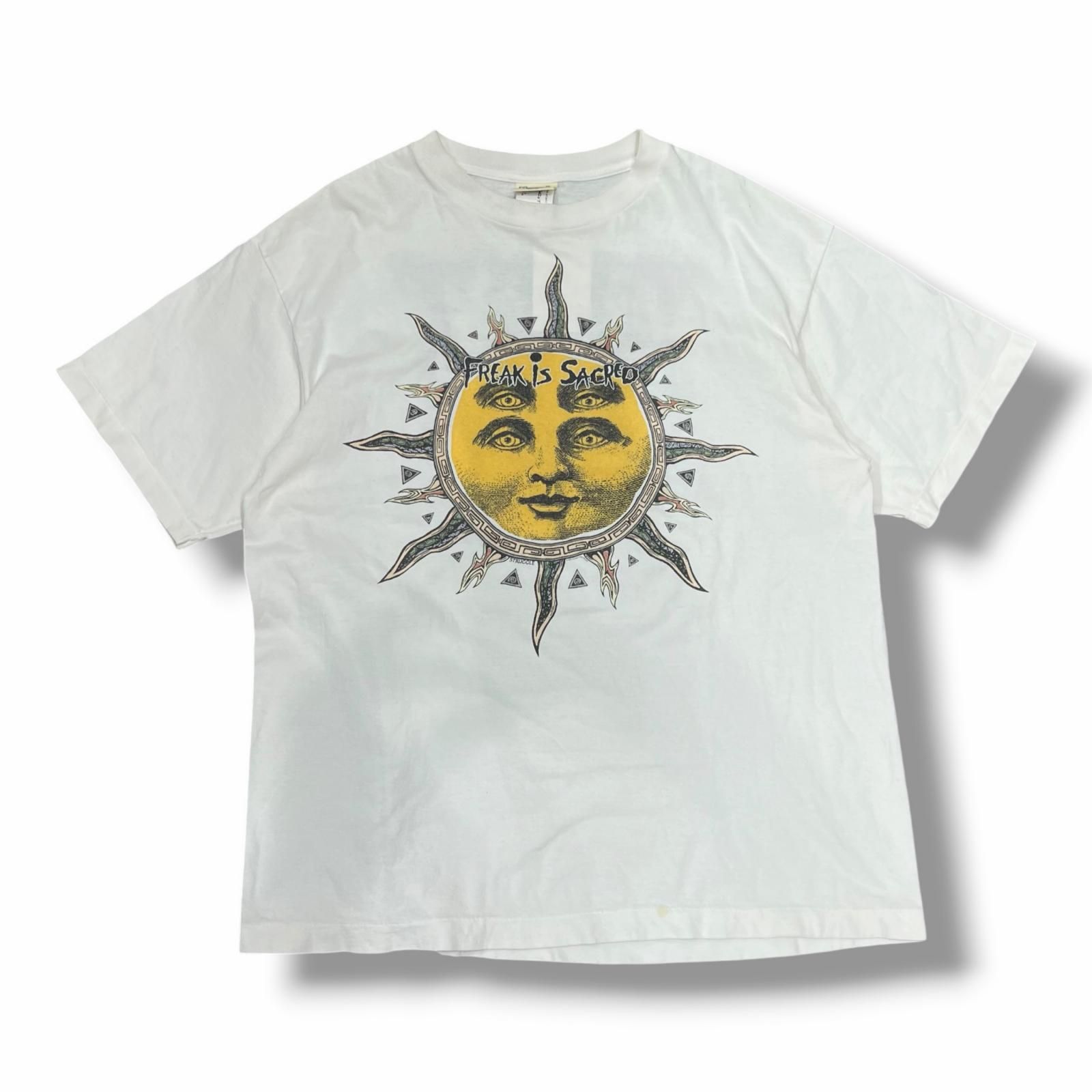参考上代32000円 SAINT MICHAEL × CPFM 24AW CP_SS TEE SUN ショートスリーブサンTシャツ 半袖カットソー セントマイケル × シーピーエフエム SM-YS1-0000-C02 ホワイト L （15170M）